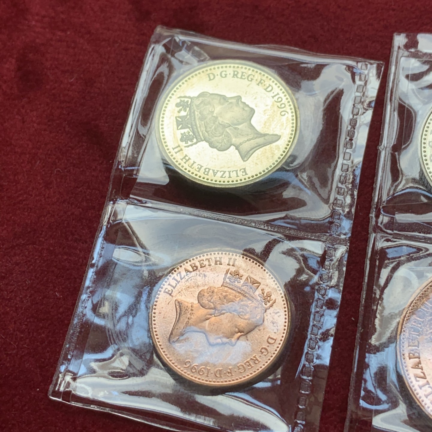 《竞宝斋》第79场-本周日，周一，周四3场拍卖（全场不限金额包邮） 英国 1996年 精制币 4枚一组