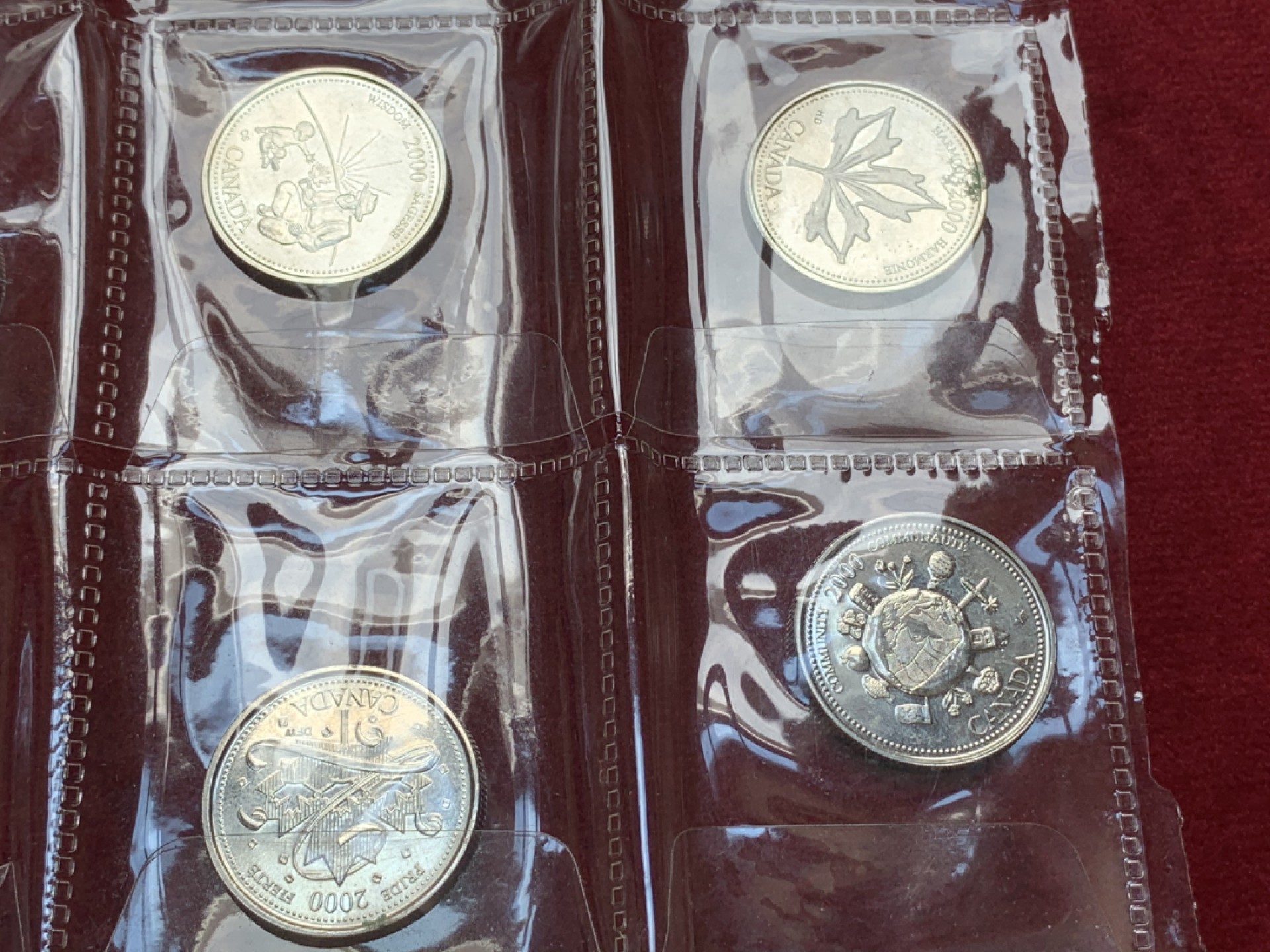 《竞宝斋》第79场-本周日，周一，周四3场拍卖（全场不限金额包邮） 加拿大 2000年 25分 纪念币 12枚一组