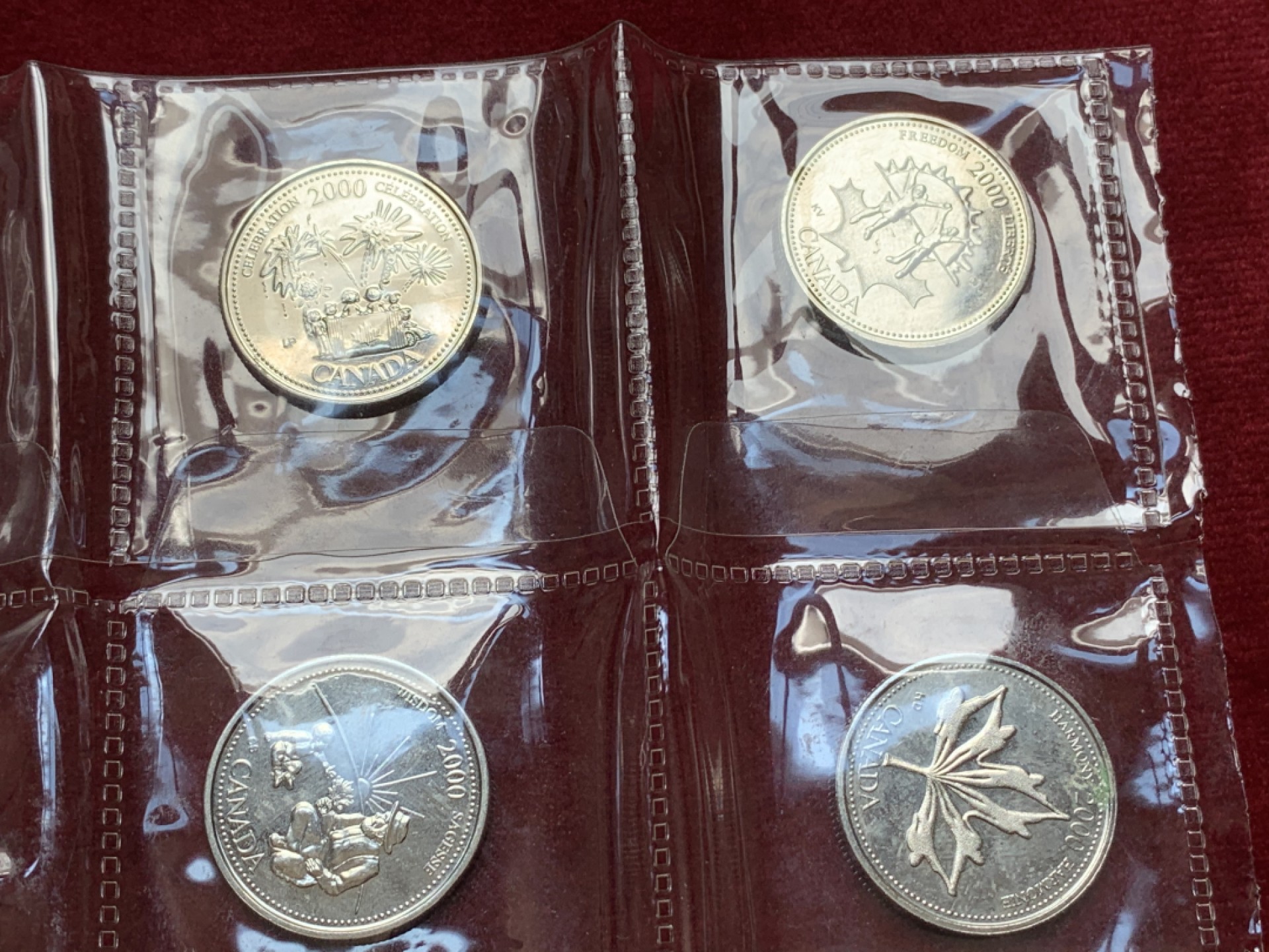 《竞宝斋》第79场-本周日，周一，周四3场拍卖（全场不限金额包邮） 加拿大 2000年 25分 纪念币 12枚一组