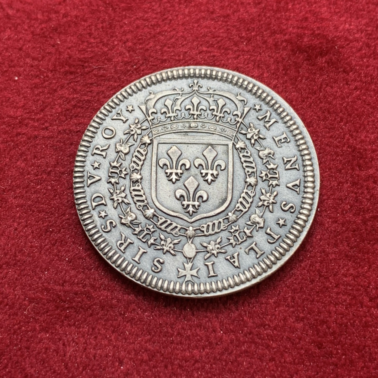 《竞宝斋》第79场-本周日，周一，周四3场拍卖（全场不限金额包邮） 法国 20世纪初 1655年法国革命 JETON银质代币 后铸 黑彩