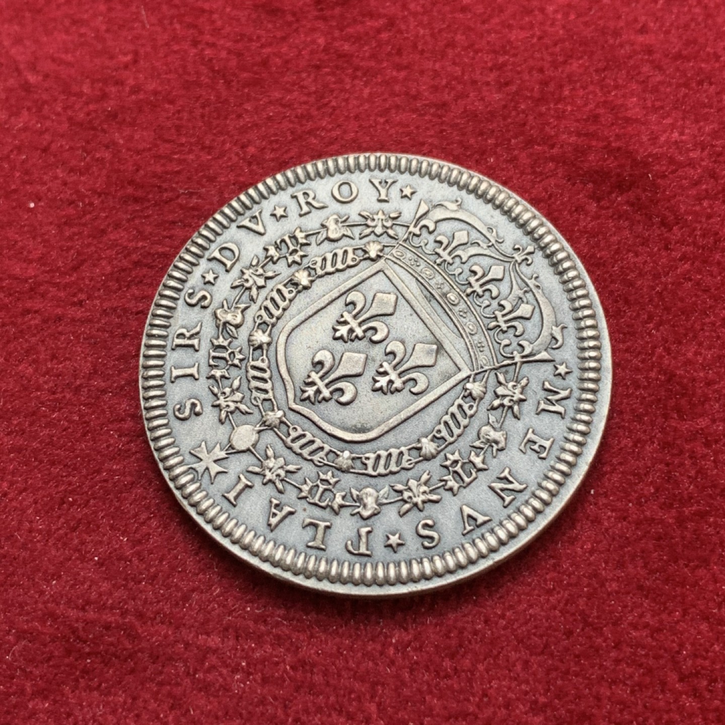 《竞宝斋》第79场-本周日，周一，周四3场拍卖（全场不限金额包邮） 法国 20世纪初 1655年法国革命 JETON银质代币 后铸 黑彩