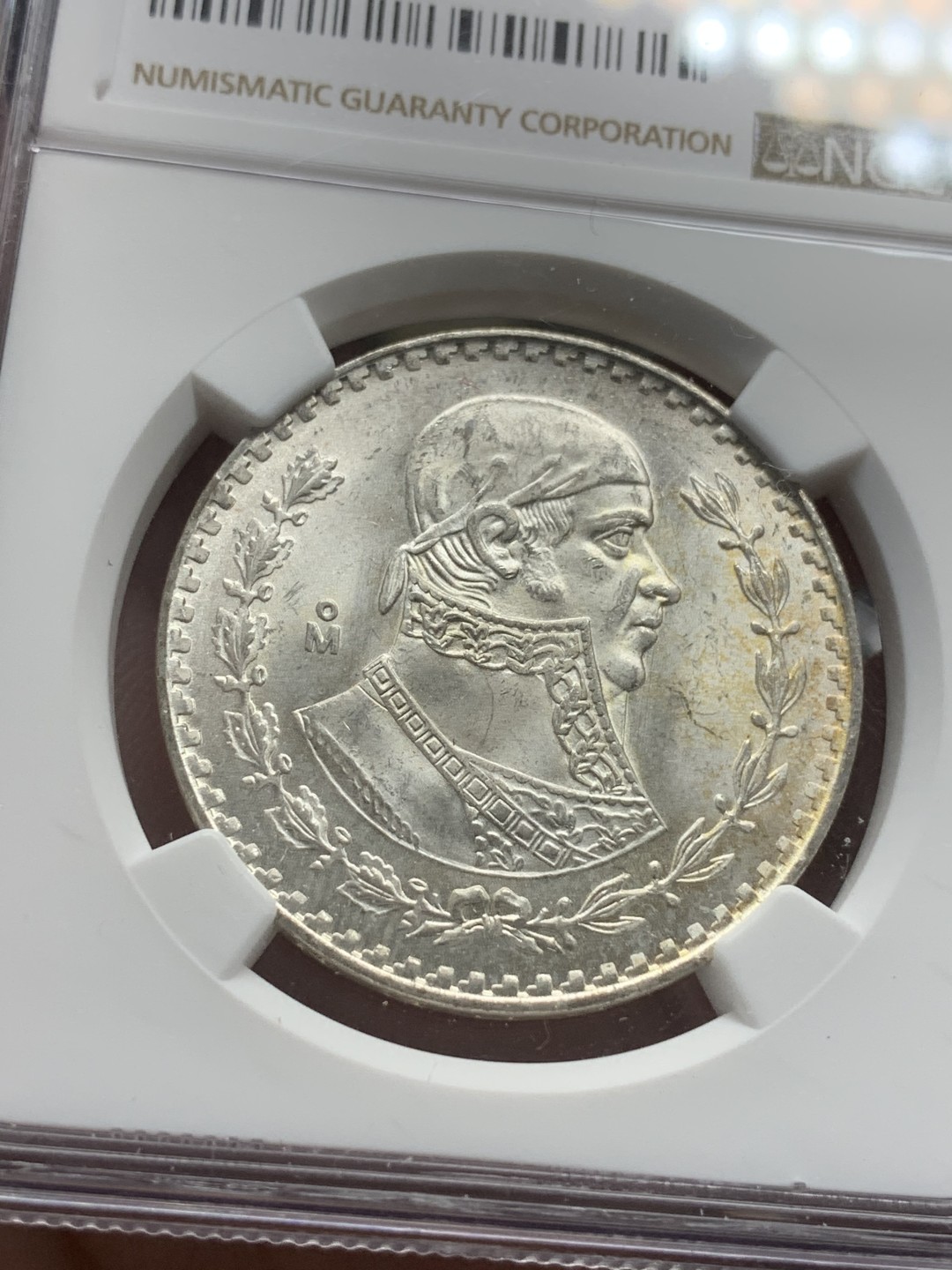 《竞宝斋》第79场-本周日，周一，周四3场拍卖（全场不限金额包邮） NGC-MS65 墨西哥 1962年 鹰洋1比索银币 原光好品