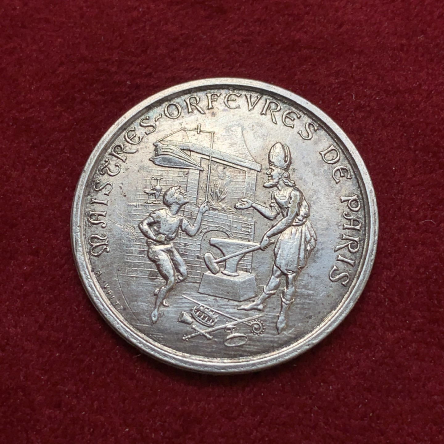 《竞宝斋》第79场-本周日，周一，周四3场拍卖（全场不限金额包邮） 法国 19世纪早期 JETON银质代币 稀少单面