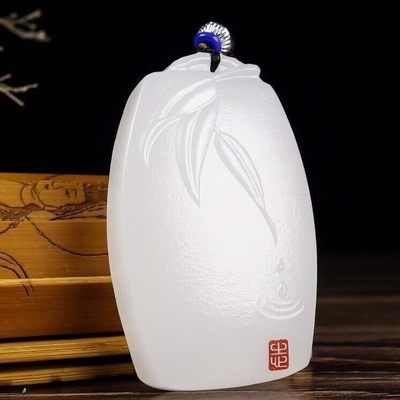 送证书羊脂白真玉玉石吊坠玉佩竹叶点水男女款挂件阿富汗白玉牌子 - 送证书羊脂白真玉玉石吊坠玉佩竹叶点水男女款挂件阿富汗白玉牌子
