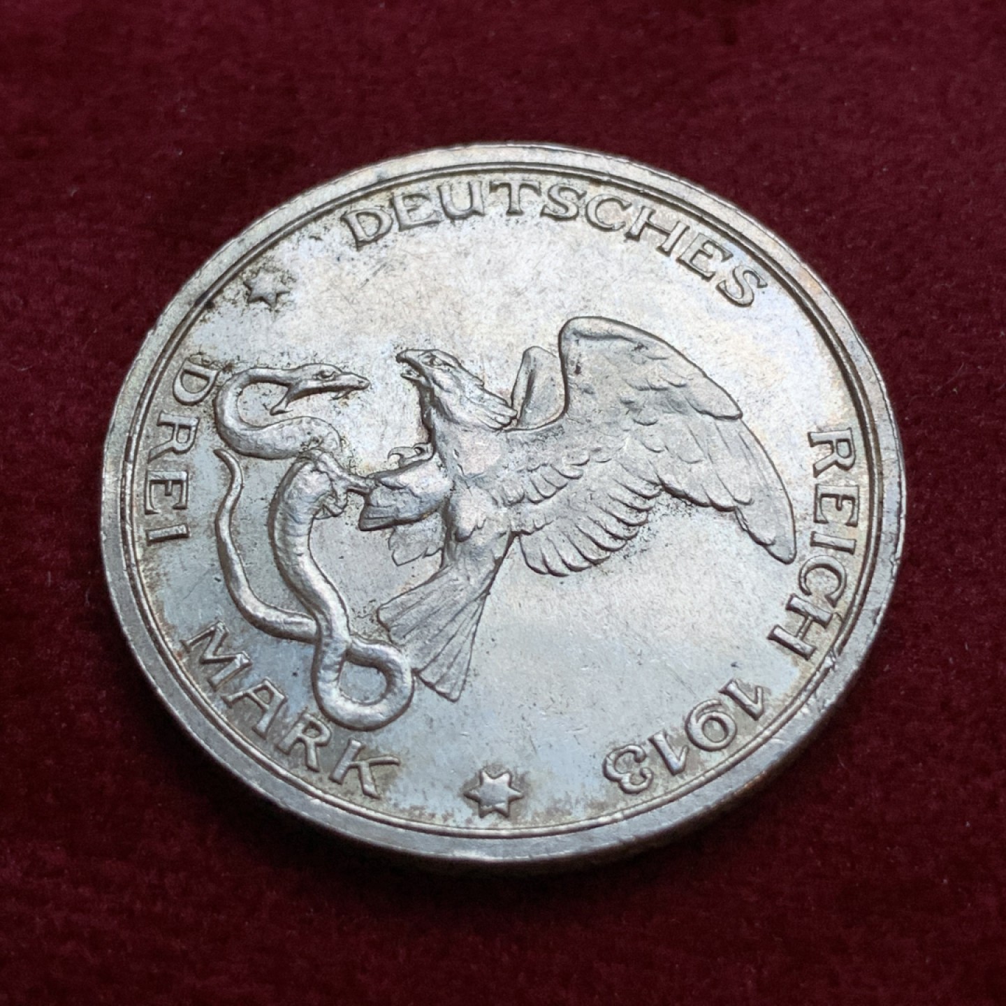 《竞宝斋》第79场-本周日，周一，周四3场拍卖（全场不限金额包邮） 德国1913年普法战争3马克 原光好品 银币 可以送评