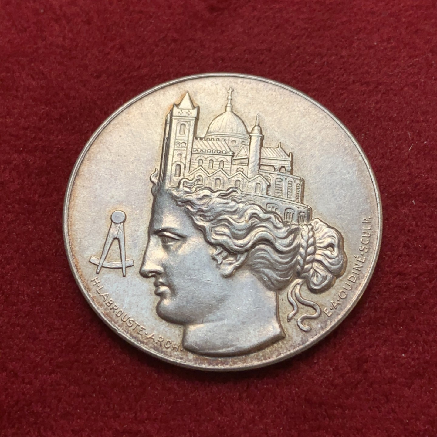 《竞宝斋》第79场-本周日，周一，周四3场拍卖（全场不限金额包邮） 法国 19世纪 建筑科学 JETON银质代币