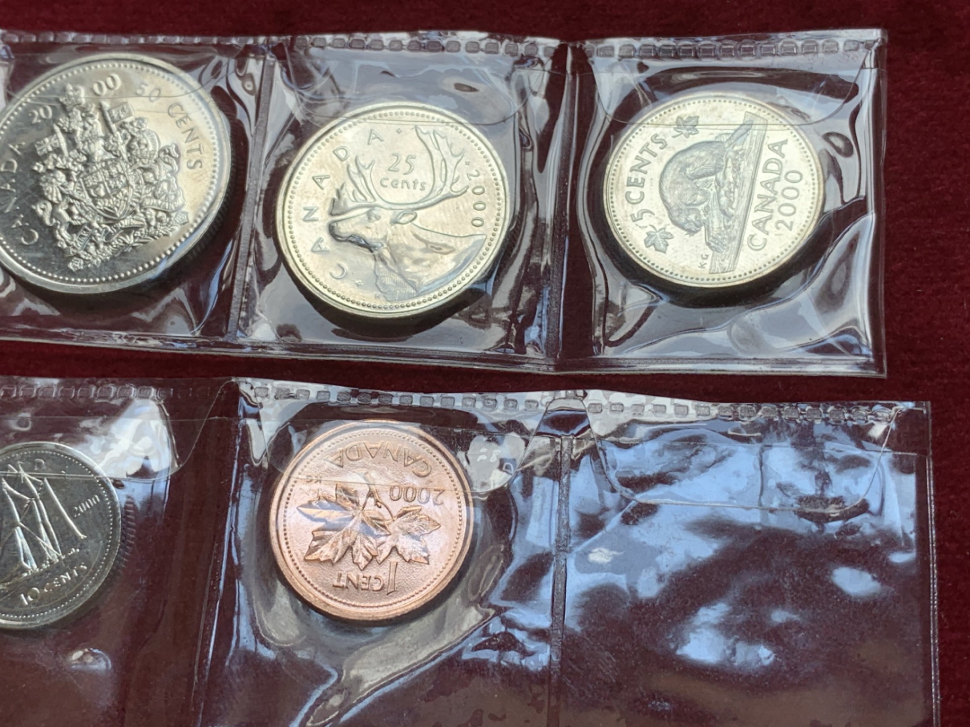 《竞宝斋》第79场-本周日，周一，周四3场拍卖（全场不限金额包邮） 加拿大 2000年 套币 5枚一组