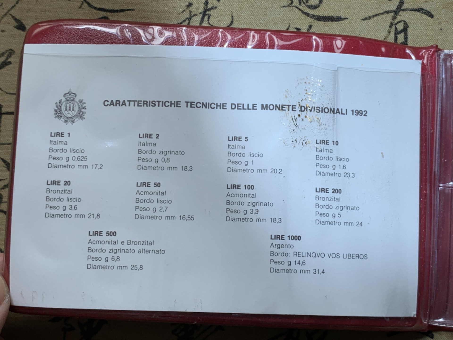 《竞宝斋》第79场-本周日，周一，周四3场拍卖（全场不限金额包邮） 钱包装 圣马力诺 1992年 纪念哥伦布发现新大陆 十枚装套币 其中最大面值1000里拉是银币 完美状态