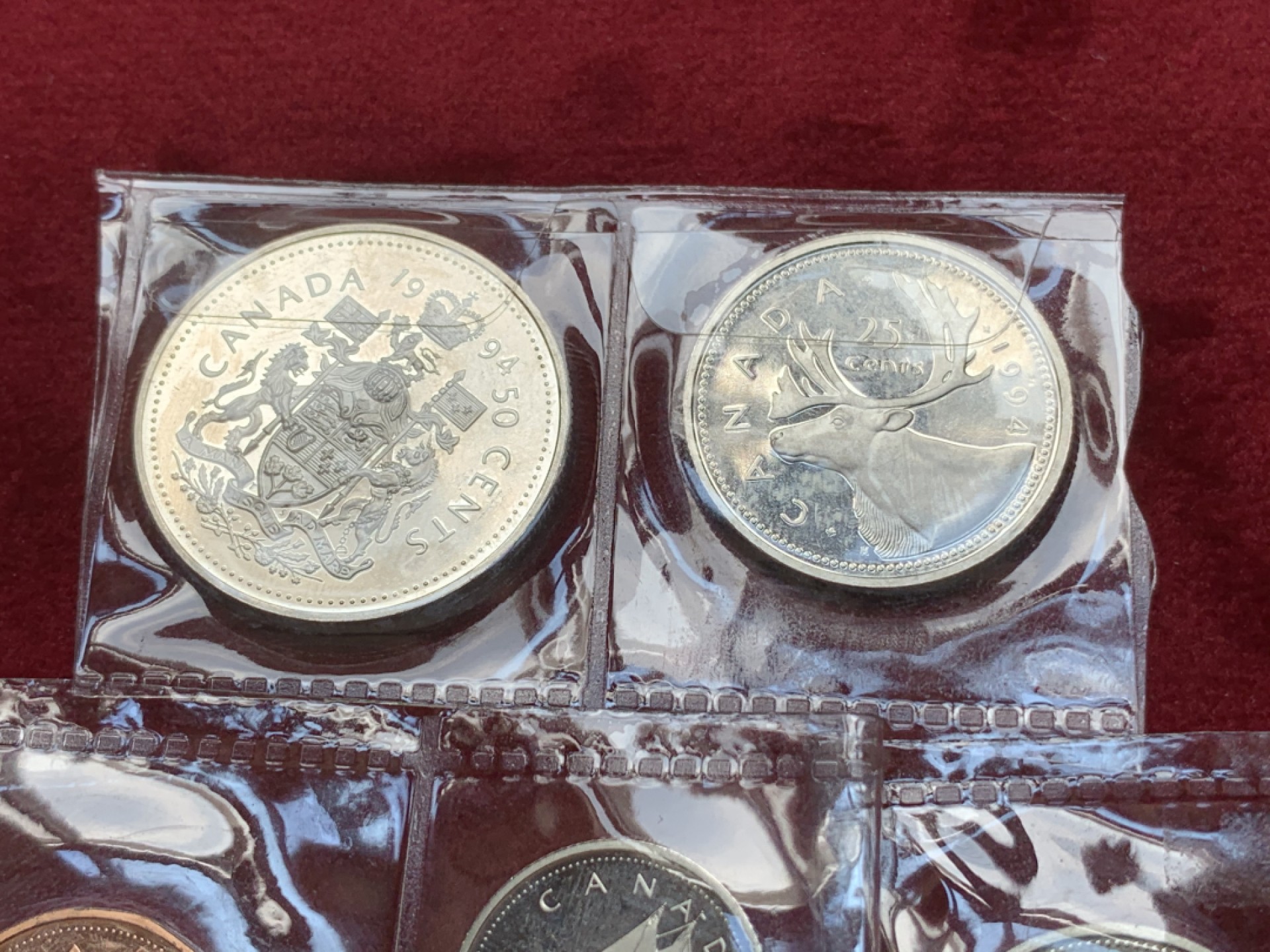 《竞宝斋》第79场-本周日，周一，周四3场拍卖（全场不限金额包邮） 加拿大 1994年 精制币 5枚一组