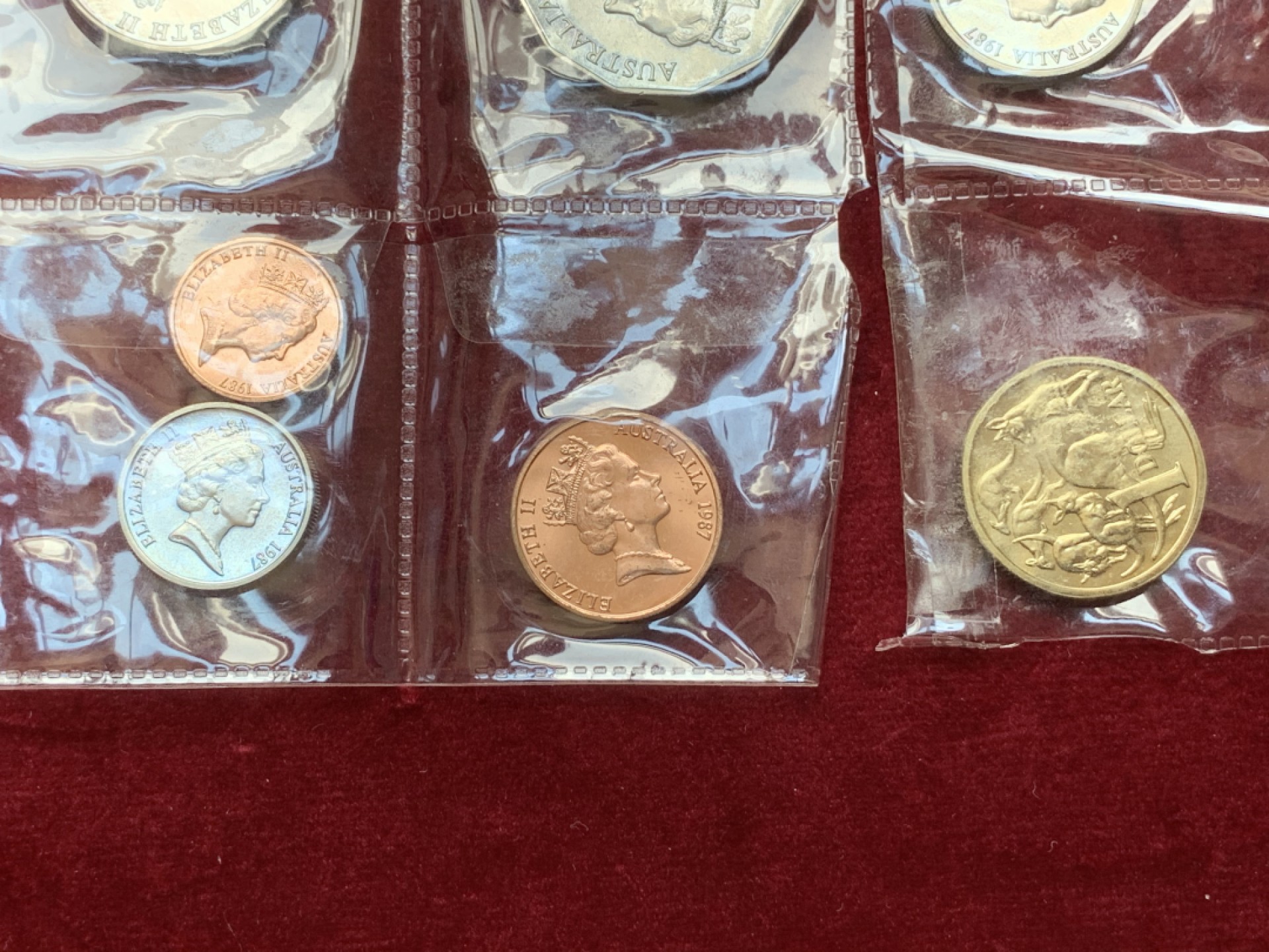 《竞宝斋》第79场-本周日，周一，周四3场拍卖（全场不限金额包邮） 澳大利亚 1987年 7枚一组