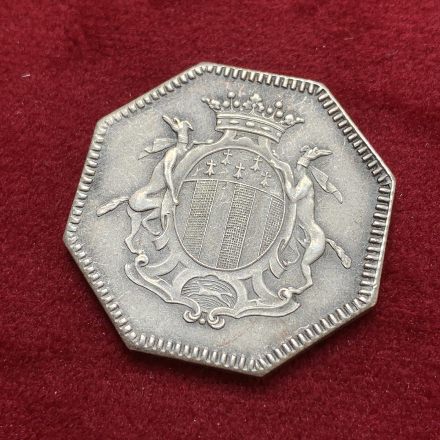 《竞宝斋》第79场-本周日，周一，周四3场拍卖（全场不限金额包邮） 法国 19-20世纪 雷恩储蓄银行 JETON银质八角 