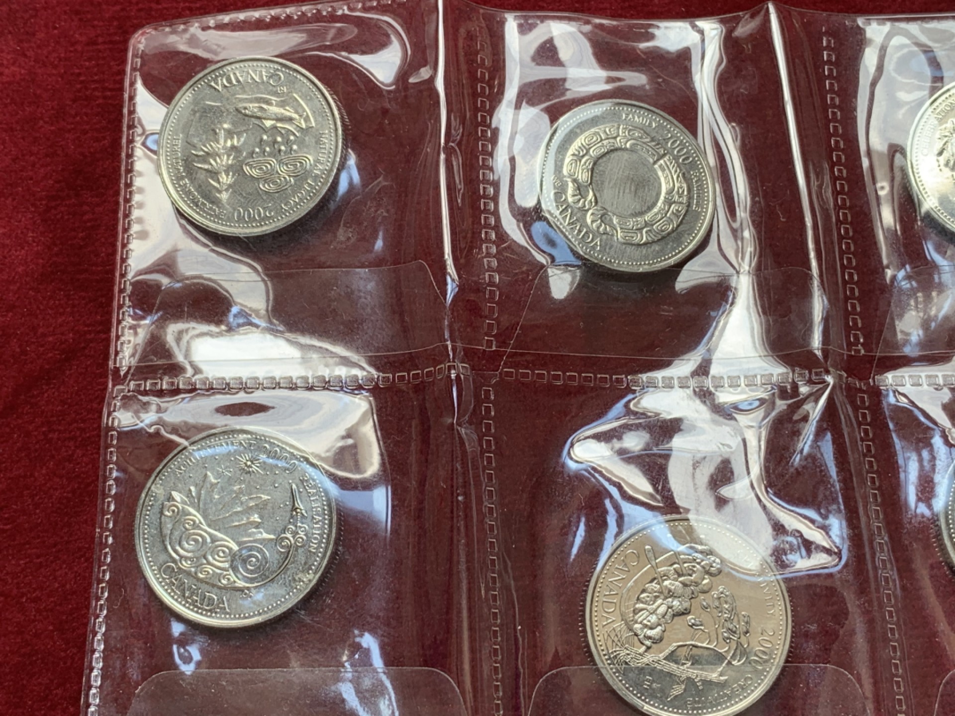 《竞宝斋》第79场-本周日，周一，周四3场拍卖（全场不限金额包邮） 加拿大 2000年 25分 纪念币 12枚一组