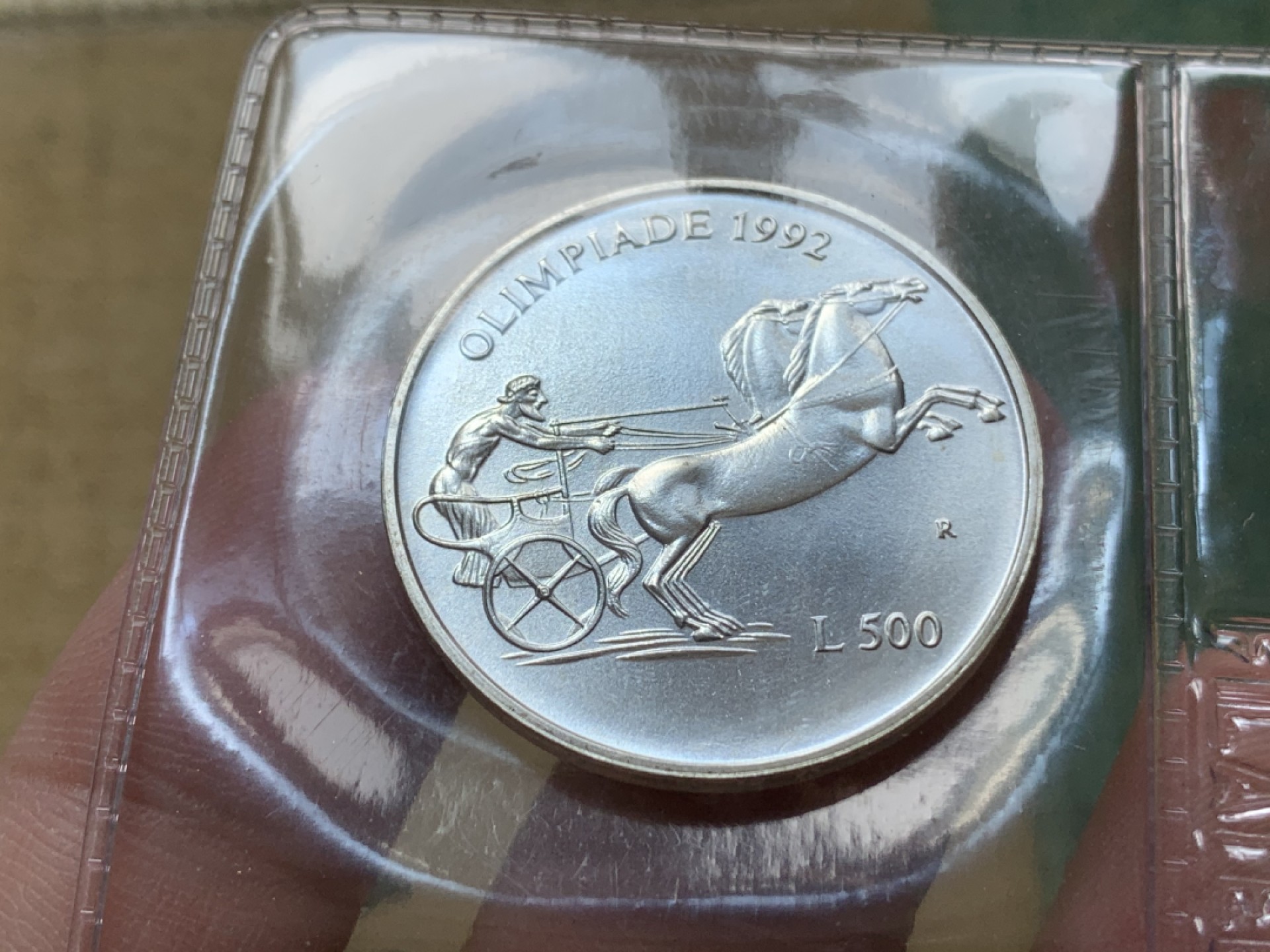 《竞宝斋》第79场-本周日，周一，周四3场拍卖（全场不限金额包邮） 原盒证书 圣马力诺 1992年 奥林匹克纪念 500和1000里拉 银币