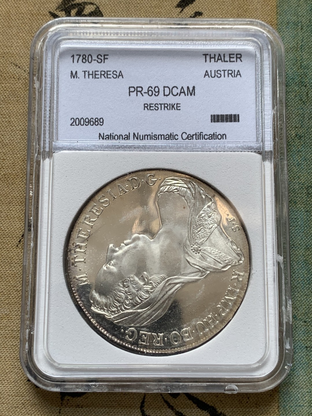 《竞宝斋》第79场-本周日，周一，周四3场拍卖（全场不限金额包邮） 美国NNC小白盒 奥匈 1780年 大奶妈 精制大银币 镜面效果