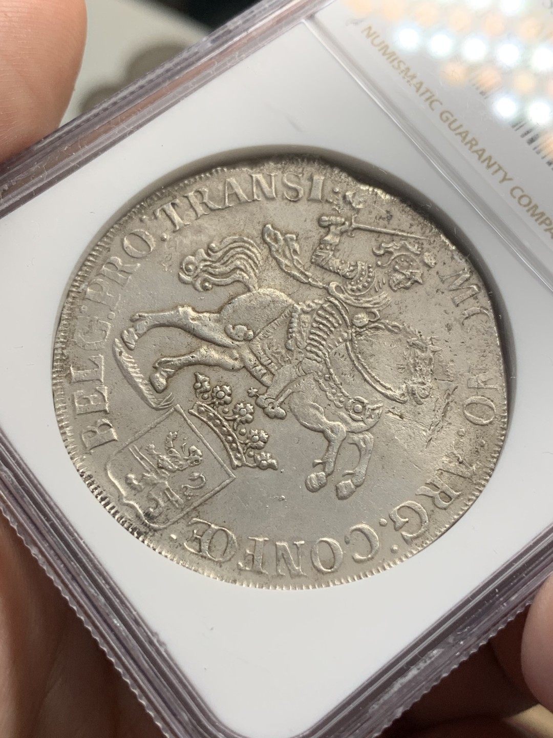 《竞宝斋》第79场-本周日，周一，周四3场拍卖（全场不限金额包邮） NGC-AU 荷兰1733年 上艾瑟尔厂造 1杜卡特大马剑 细节很好 稀少厂名 沉船币没给分