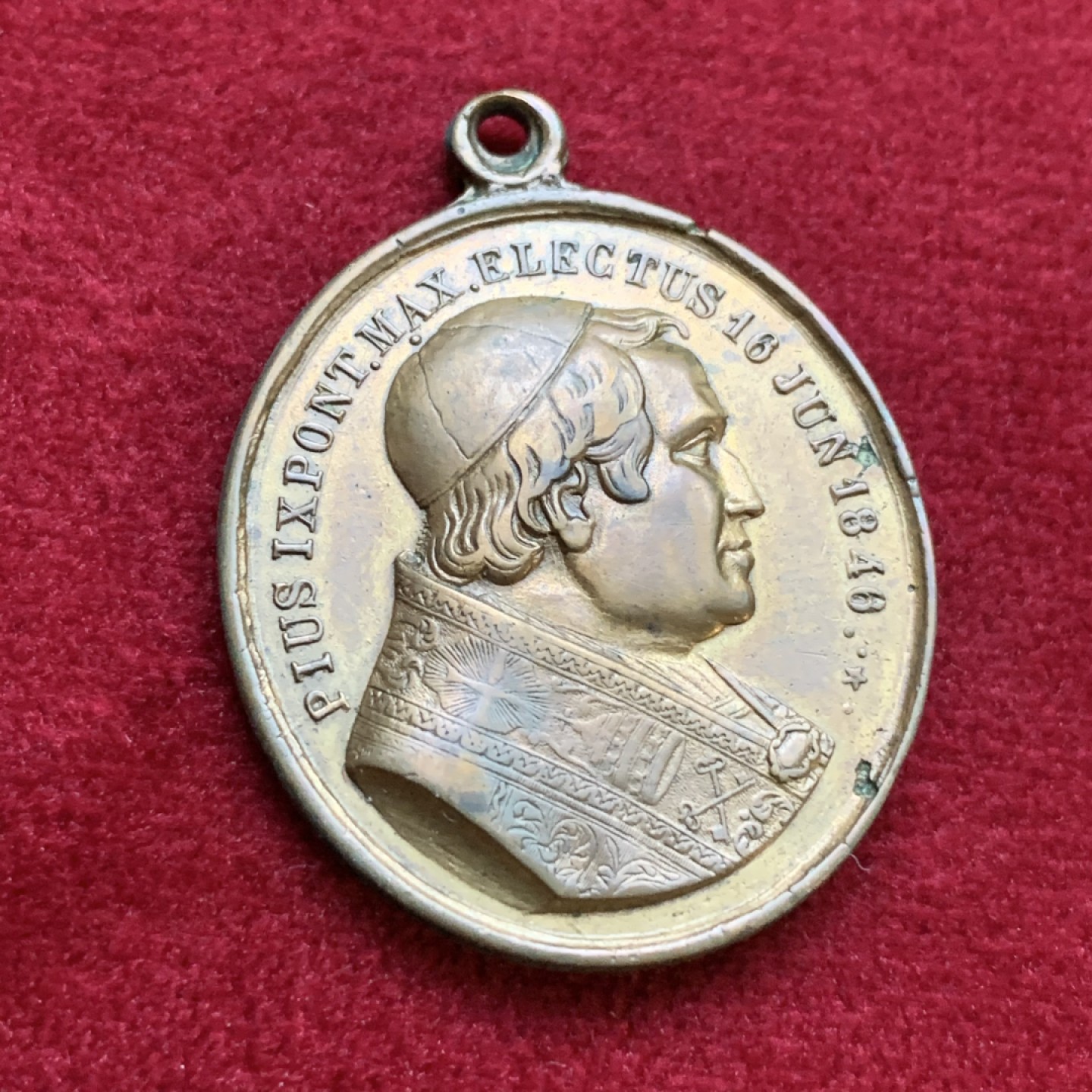 《竞宝斋》第79场-本周日，周一，周四3场拍卖（全场不限金额包邮） 梵蒂冈 1846年 庇护九世 铜章