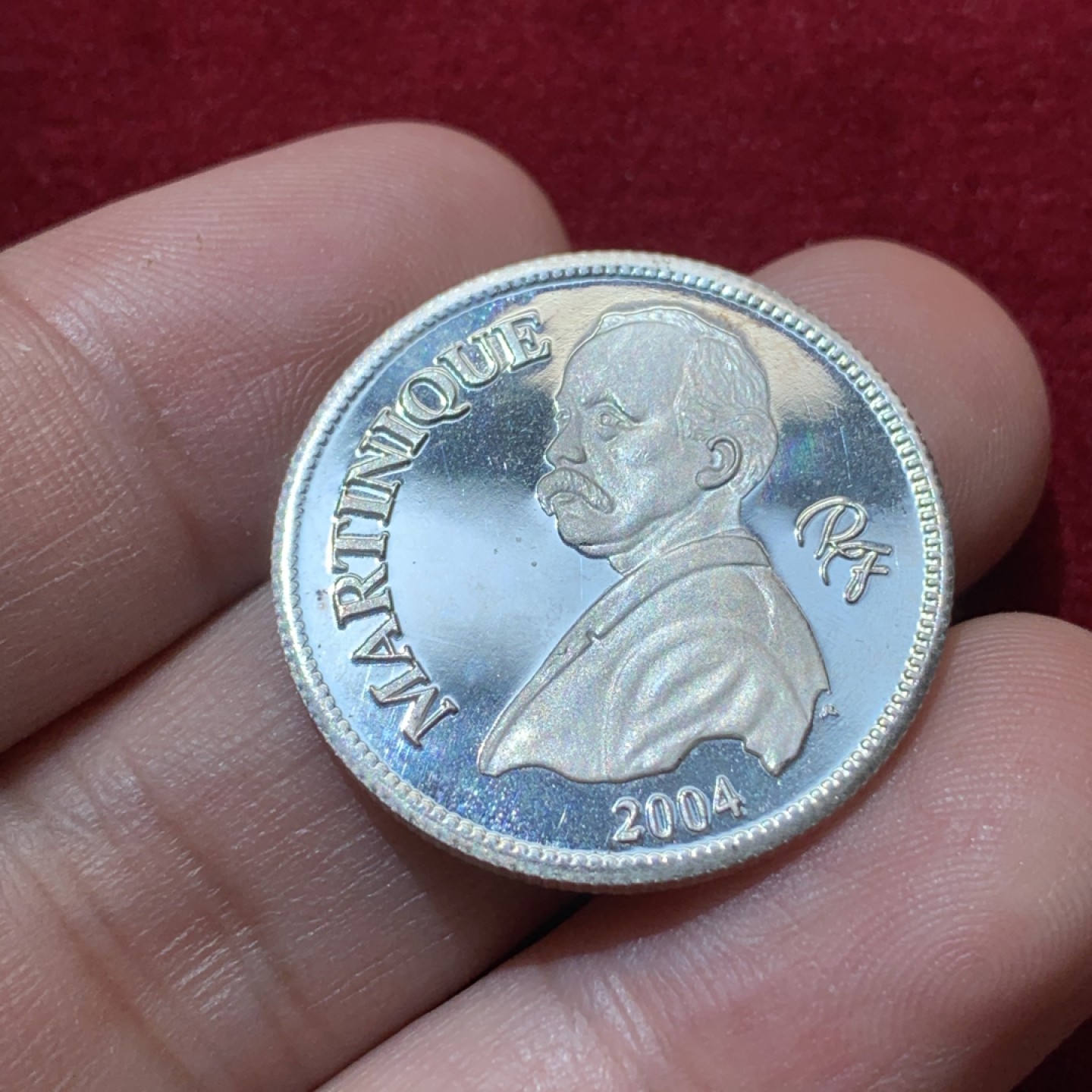 《竞宝斋》第79场-本周日，周一，周四3场拍卖（全场不限金额包邮） 法国 2004年纪念罗蒂 1/4欧元 臆造币，出现在珍惜币目录 7.8克 999银