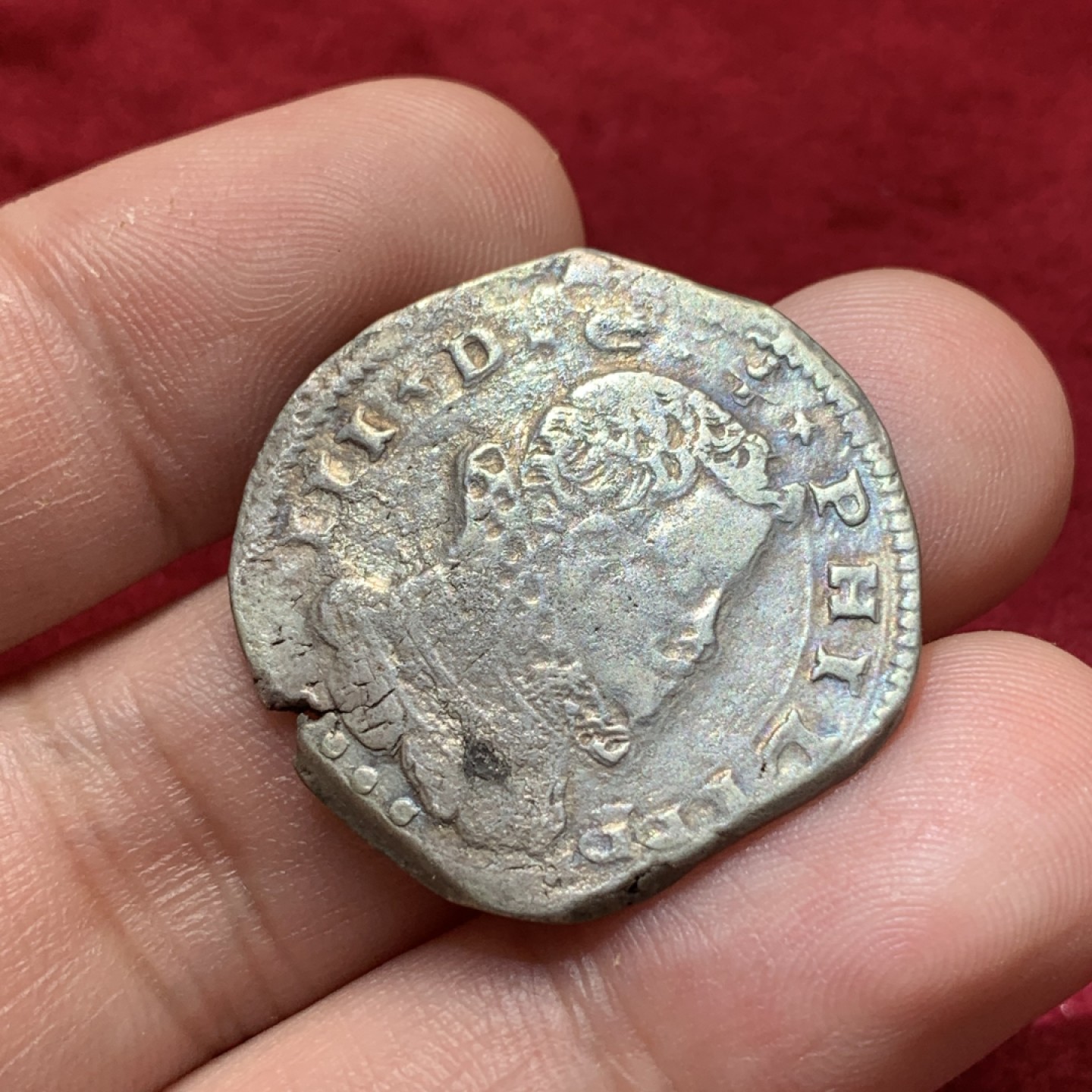 《竞宝斋》第79场-本周日，周一，周四3场拍卖（全场不限金额包邮） 少见品种 菲利普三世（兼西西里国王） 1612年4塔里，10克 银币