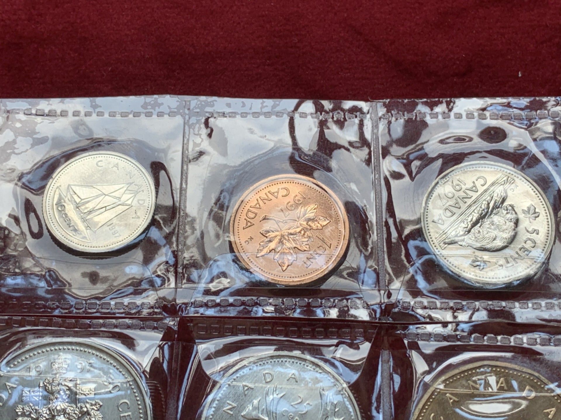 《竞宝斋》第79场-本周日，周一，周四3场拍卖（全场不限金额包邮） 加拿大 1997年 套币 6枚一组