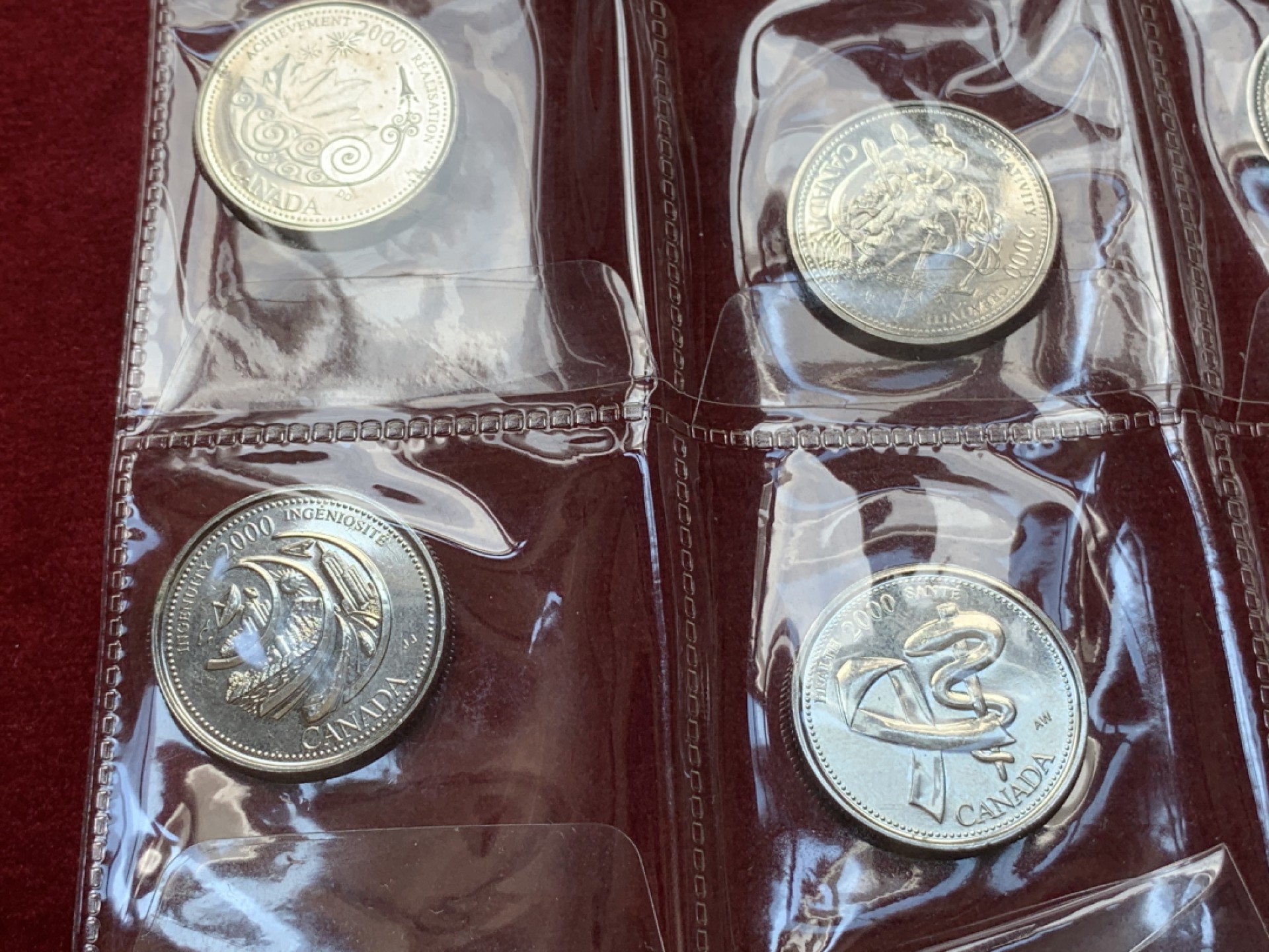 《竞宝斋》第79场-本周日，周一，周四3场拍卖（全场不限金额包邮） 加拿大 2000年 25分 纪念币 12枚一组