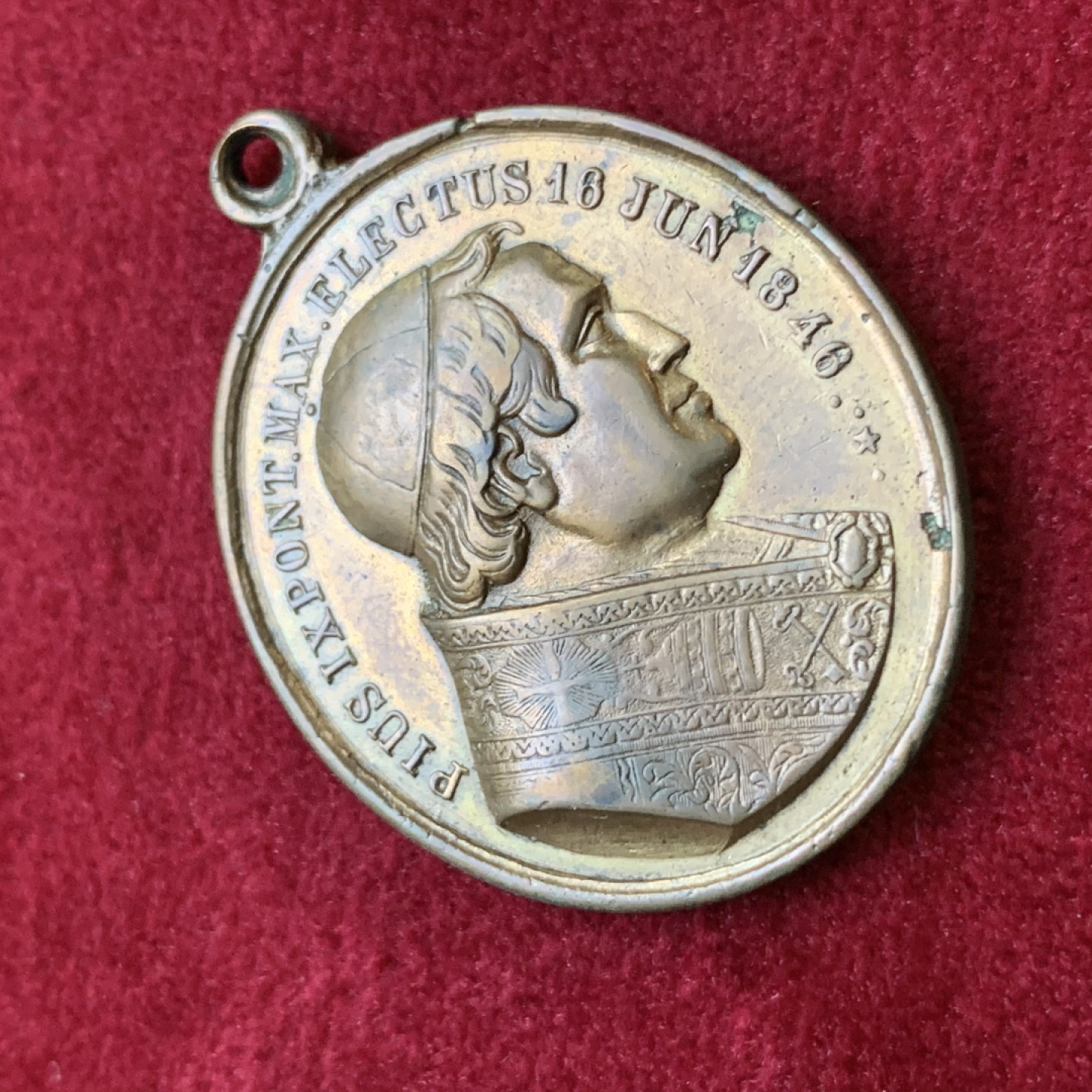 《竞宝斋》第79场-本周日，周一，周四3场拍卖（全场不限金额包邮） 梵蒂冈 1846年 庇护九世 铜章