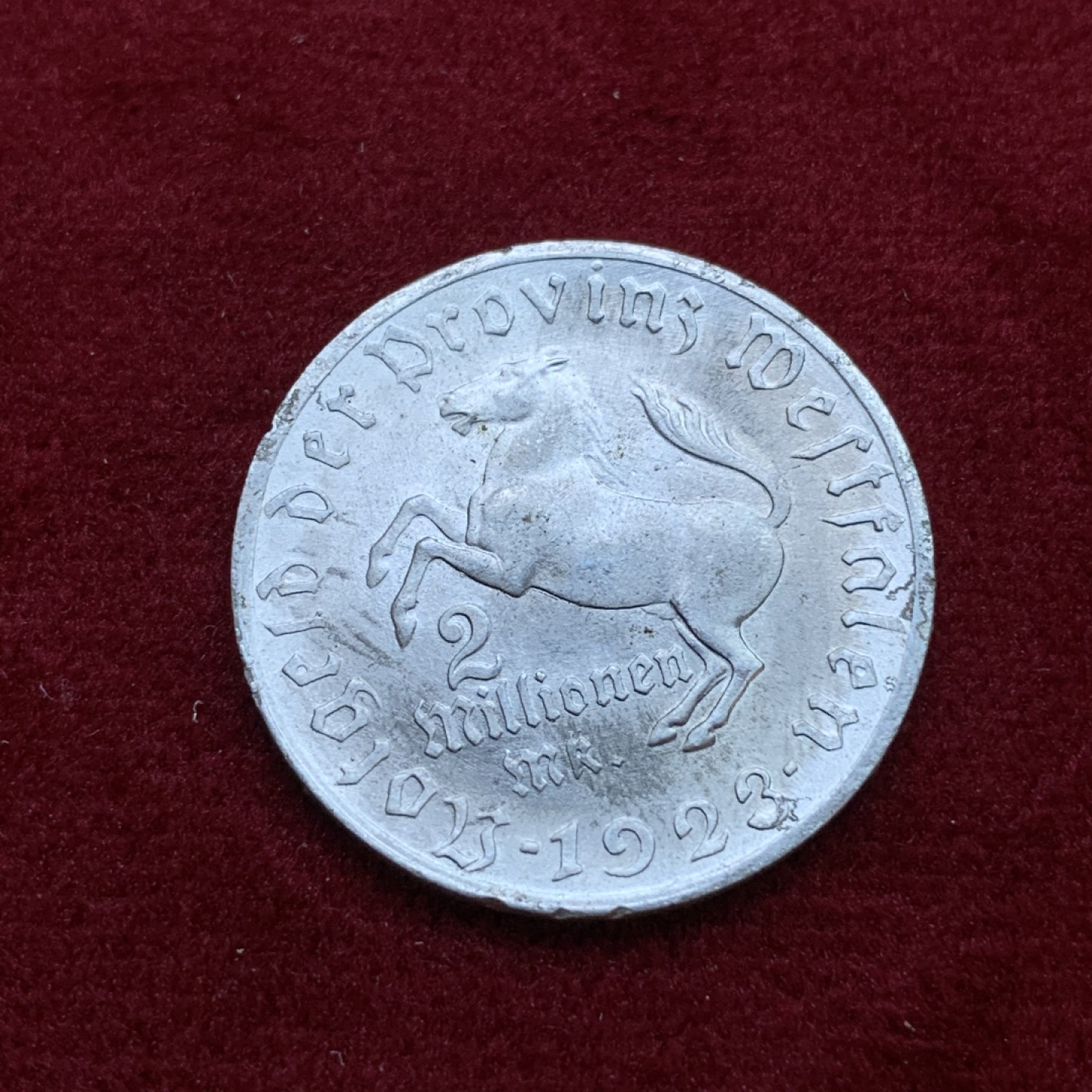 《竞宝斋》第79场-本周日，周一，周四3场拍卖（全场不限金额包邮） 德国魏玛 1923年 200万马克 铝币