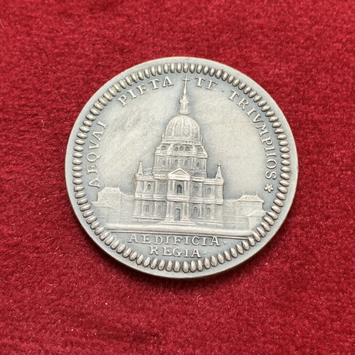 《竞宝斋》第79场-本周日，周一，周四3场拍卖（全场不限金额包邮）  法国 20世纪初 路易十四太阳王寝宫 JETON银质代币 后铸 黑彩