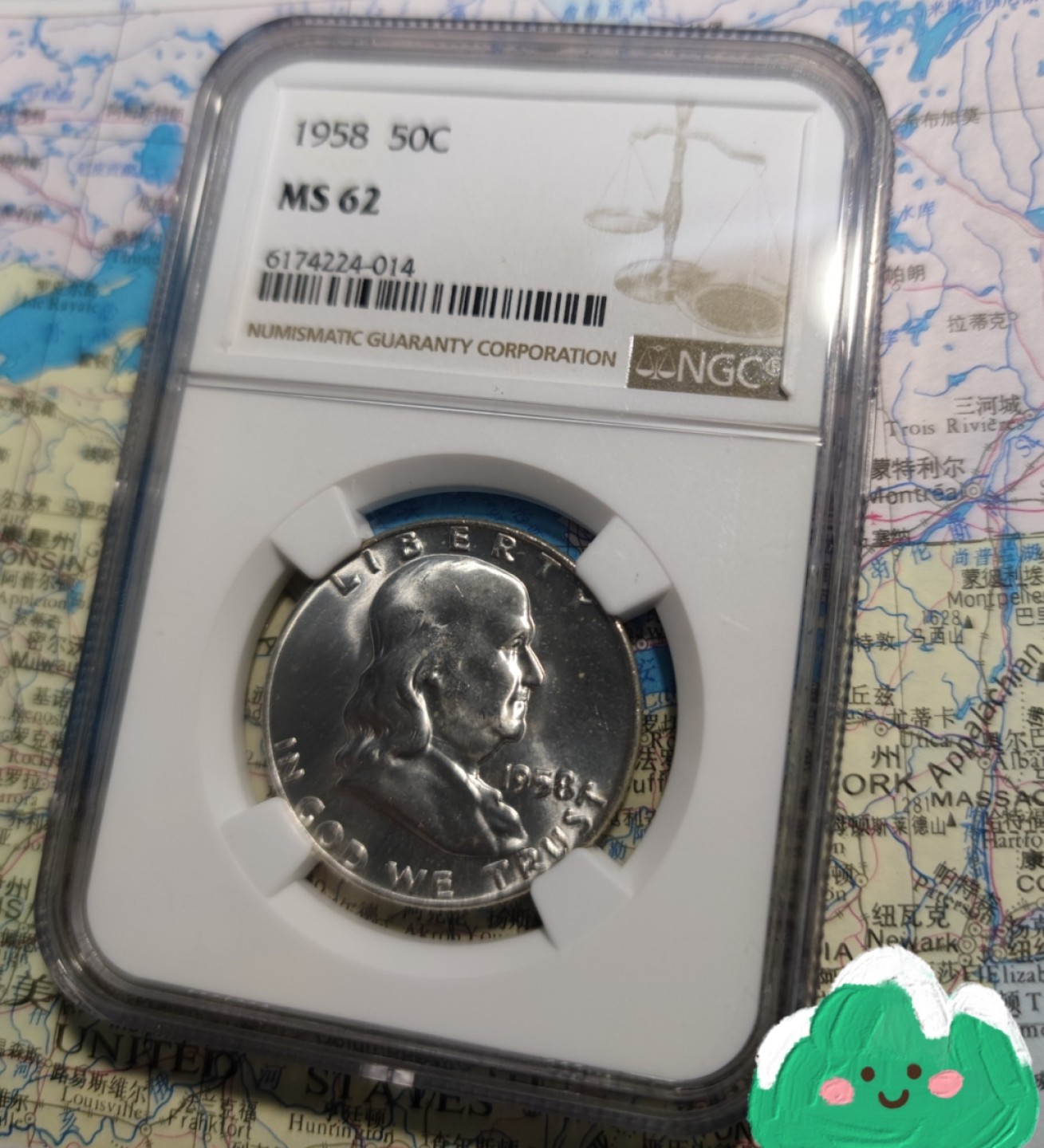 gush小明220802 富兰克林半美元银币