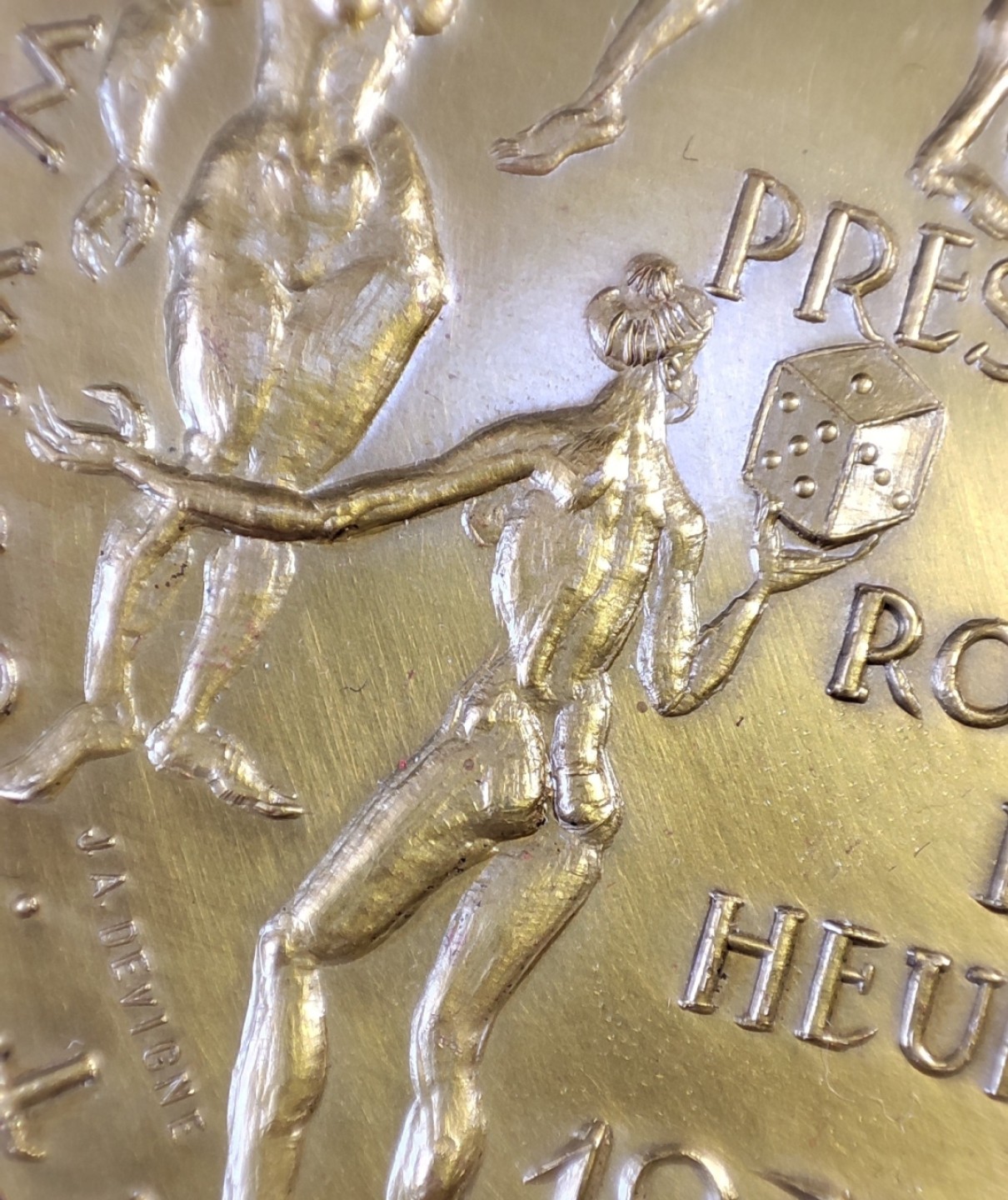 gush小明220802 法国1972日历大铜章 巴黎造币厂