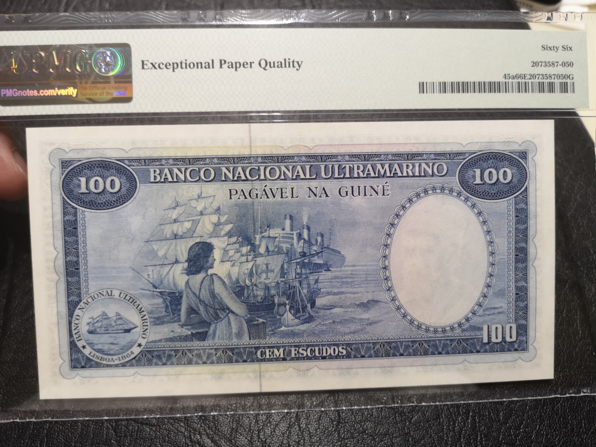 《外钞收藏家》第一百九十二期 1971年葡属几内亚100 PMG66 无47