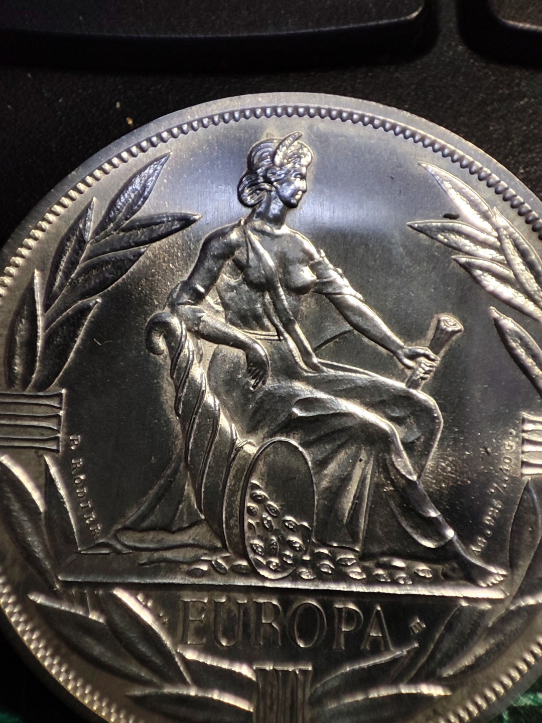 gush小明220802 欧盟会议纪念银章40克925银法国