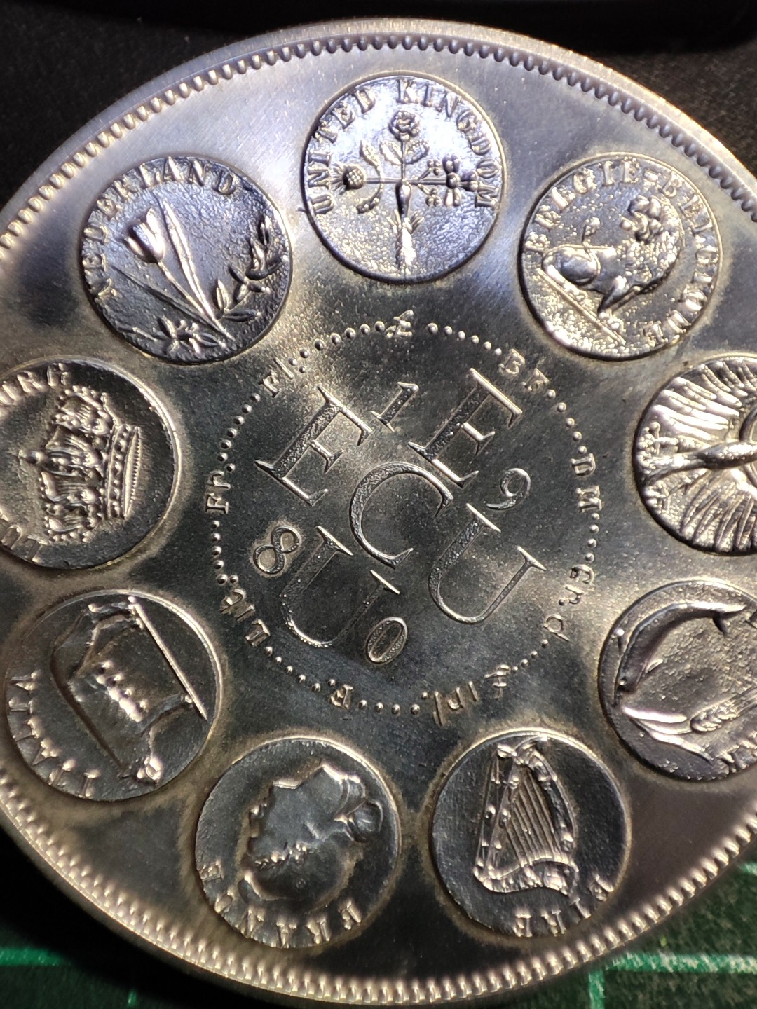 gush小明220802 欧盟会议纪念银章40克925银法国