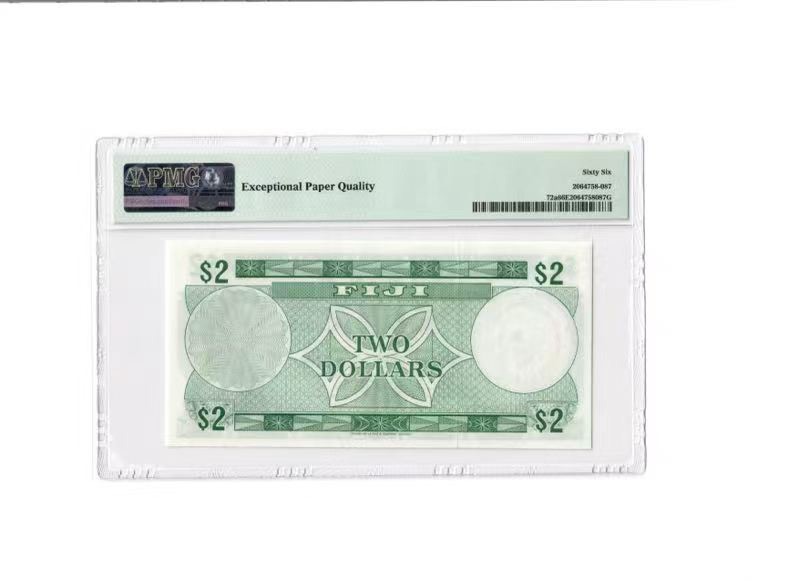 收藏联盟Quantum Auction 第180期拍卖 今晚七点开拍 斐济1974年2元 PMG66 初版百位号 戎装女王