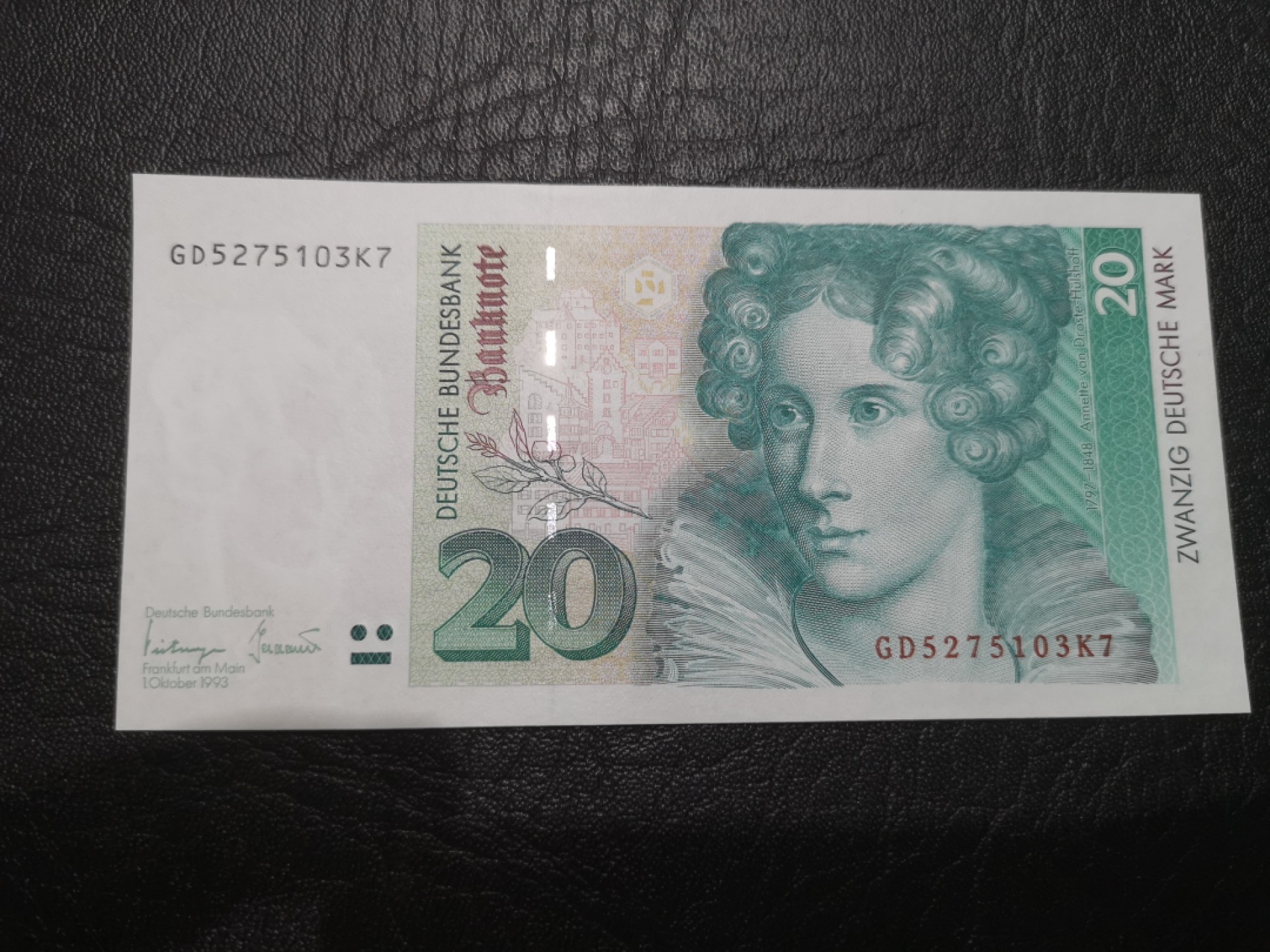 《外钞收藏家》第一百九十二期 1993年德国20马克 全新UNC 