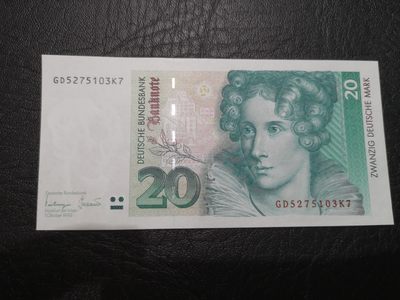 《外钞收藏家》第一百九十二期 - 1993年德国20马克 全新UNC 