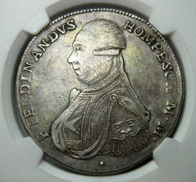 1798马耳他骑士团(医院骑士团)30T大银币,达文波特编号DAV-1611B,存世稀少,末任大团长霍姆佩斯 - 1798马耳他骑士团(医院骑士团)30T大银币,达文波特编号DAV-1611B,存世稀少,末任大团长霍姆佩斯