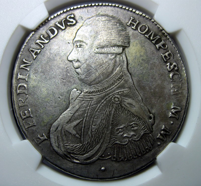 1798马耳他骑士团(医院骑士团)30T大银币,达文波特编号DAV-1611B,存世稀少,末任大团长霍姆佩斯