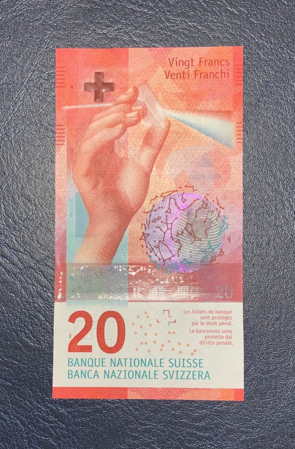 收藏联盟Quantum Auction 第181期拍卖 瑞士2015年20法郎 品相全新UNC 首发A冠