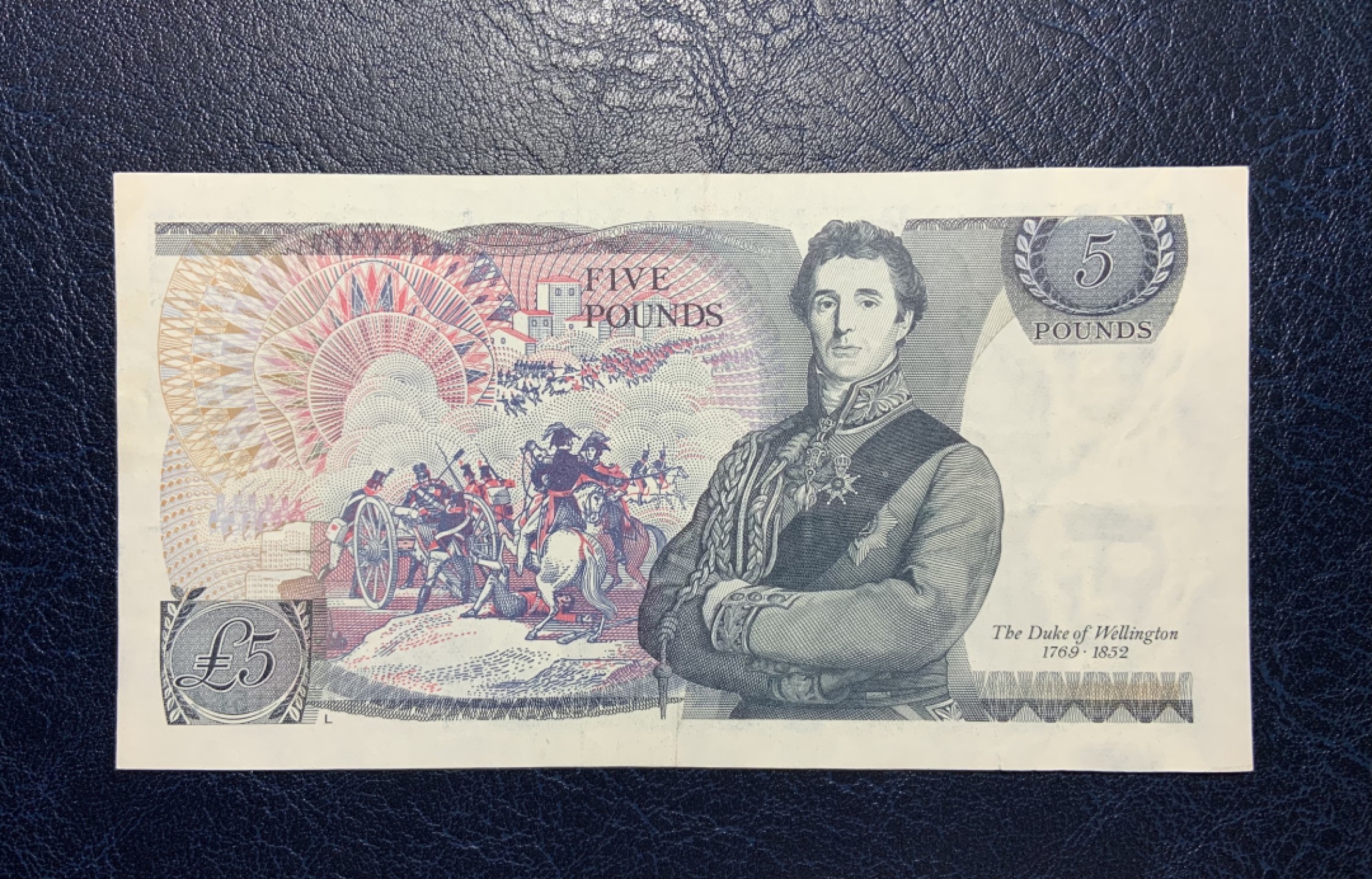 收藏联盟Quantum Auction 第181期拍卖 英国1987年5镑2张 品相如图 非全新 威灵顿公爵和萨拉曼卡会战