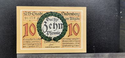 综合藏品场.喜欢出价就得！无套路无托.诚信惠友交友！自动快拍. 德国纸钞一枚.直径9.5*6厘米品相8品