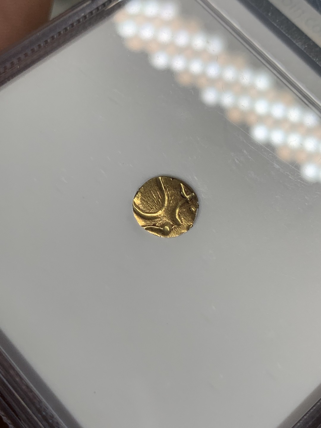 《竞宝斋》第80场-本周日，周一 2场连拍（全场不限金额包邮） NGC-MS63 印度1795年 坎钦FANNAM金币 这分数已经很不错了