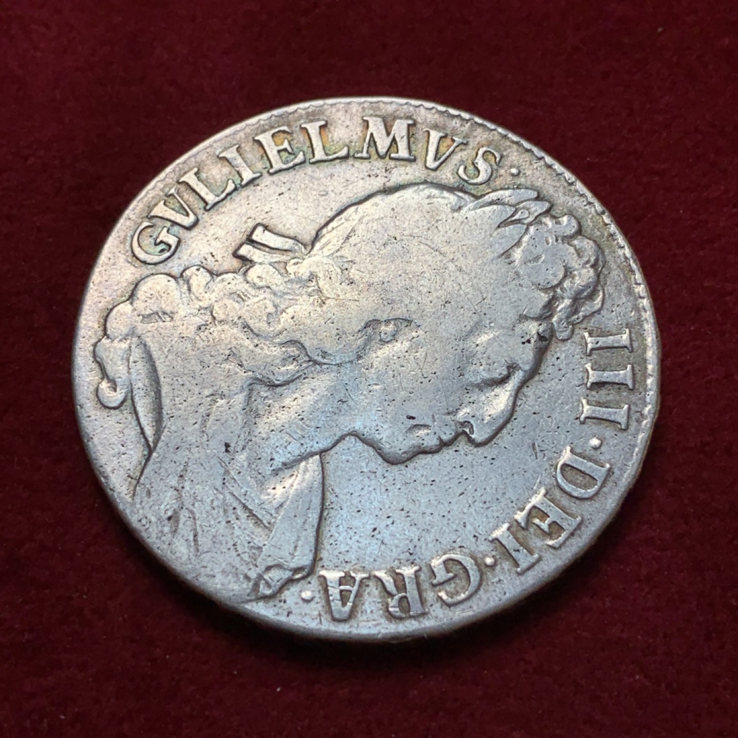 《竞宝斋》第80场-本周日，周一 2场连拍（全场不限金额包邮） 英国威廉三世1696克朗 大银币 少见品种