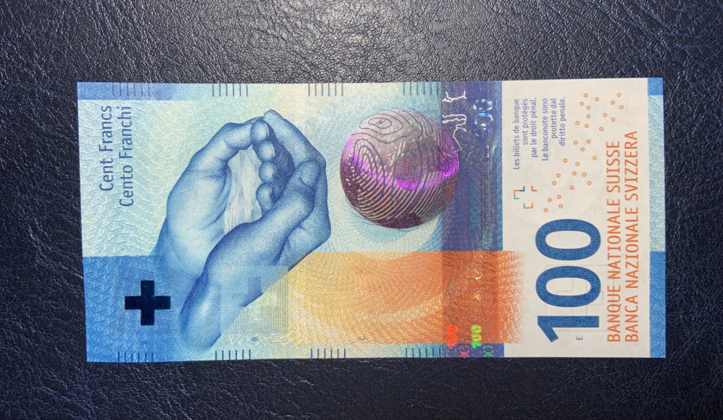 收藏联盟Quantum Auction 第181期拍卖 瑞士2018年100法郎 品相全新UNC 科技版之水利科技