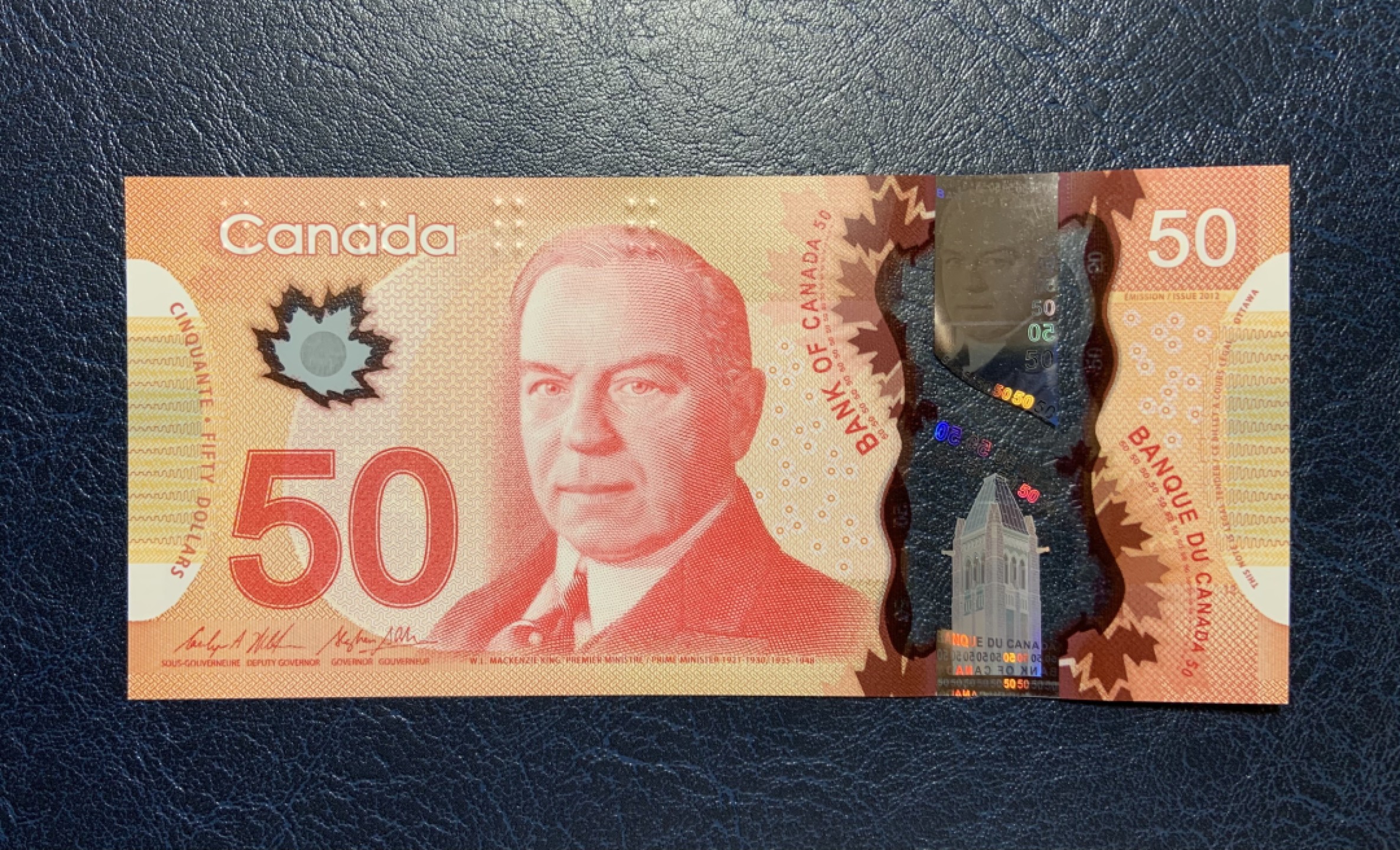 收藏联盟Quantum Auction 第181期拍卖 加拿大2012版50元 品相全新UNC 塑料钞 第三签