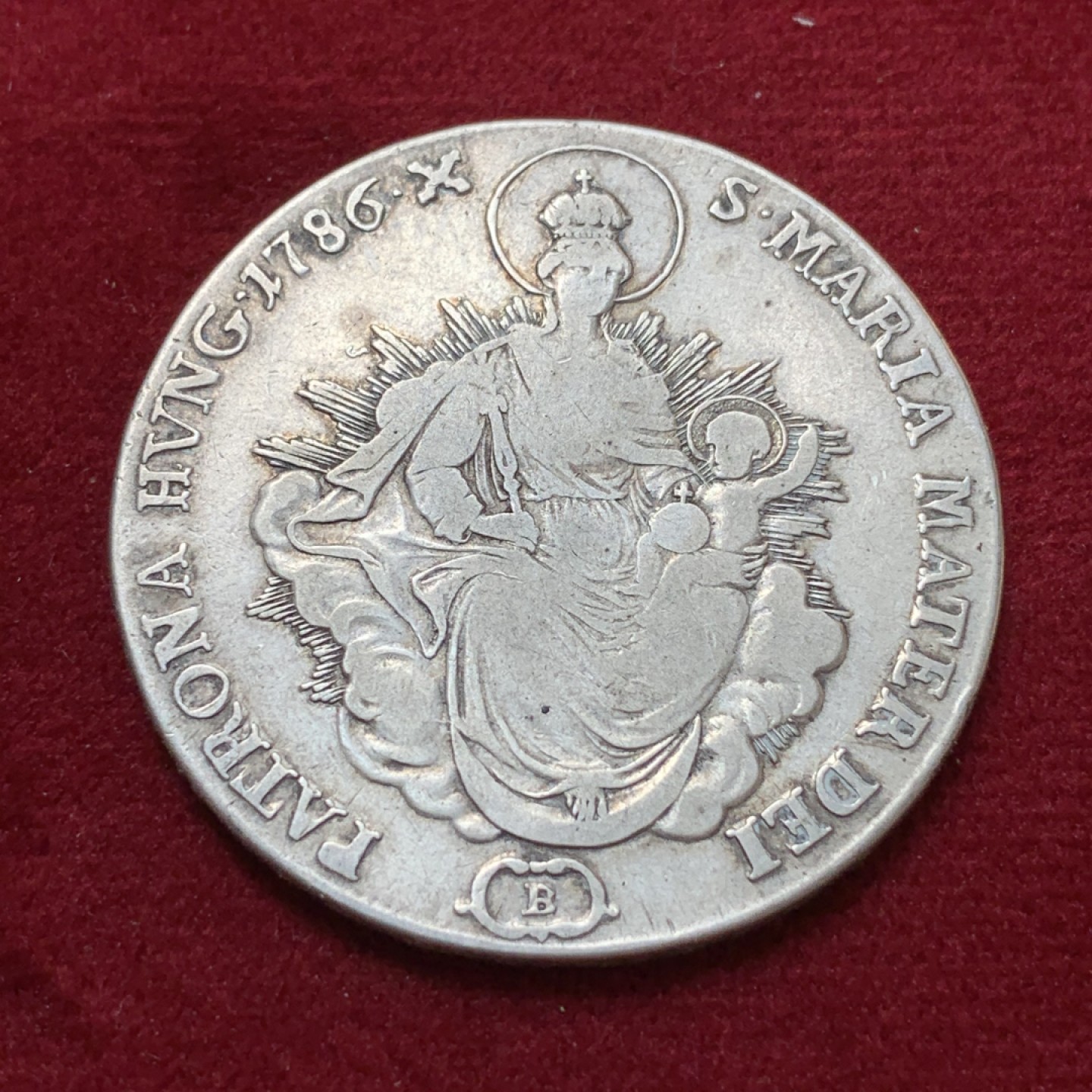 《竞宝斋》第80场-本周日，周一 2场连拍（全场不限金额包邮） 匈牙利 神罗时期1786年 圣母抱婴 大泰勒 原味好品 最近大涨的品种