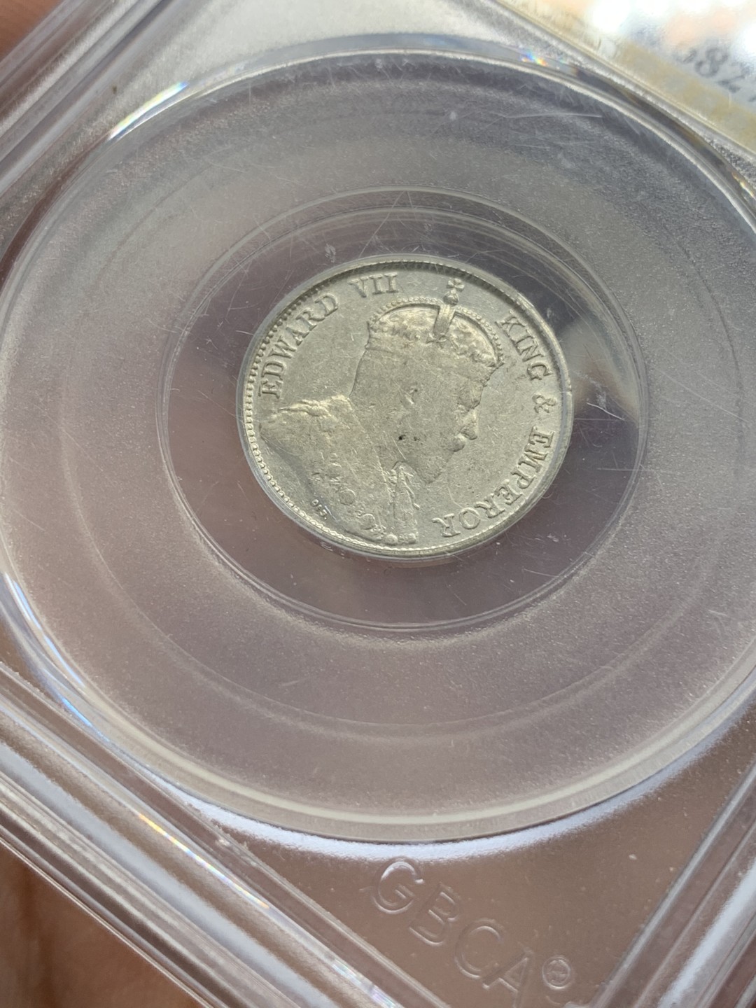 《竞宝斋》第80场-本周日，周一 2场连拍（全场不限金额包邮） 1903 爱七香港一毫 公博MS63  热门区域 早期年份，发行量不多。