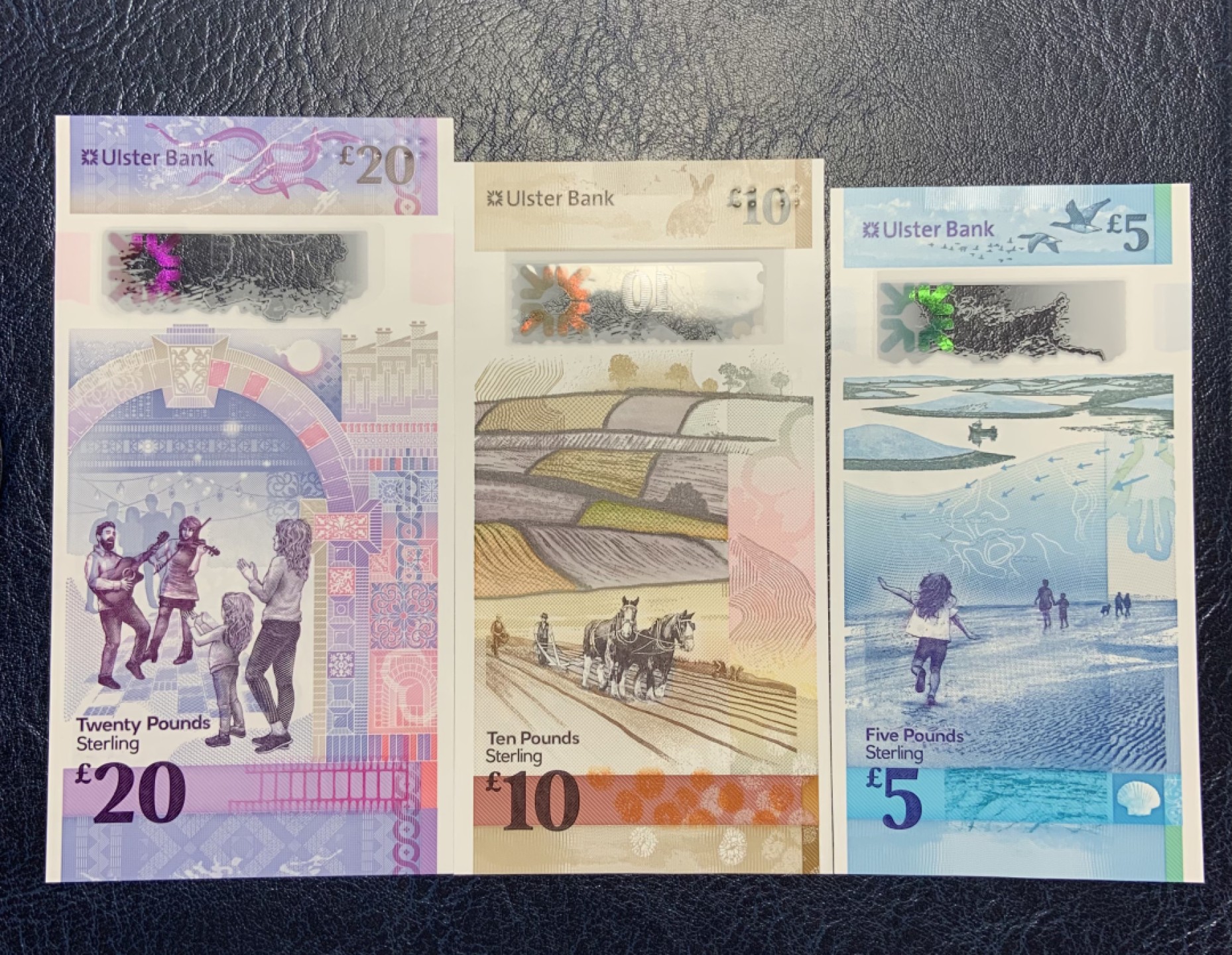 收藏联盟Quantum Auction 第181期拍卖 北爱尔兰2018年5_10_20镑 品相全新UNC 首发AA冠号 塑料钞