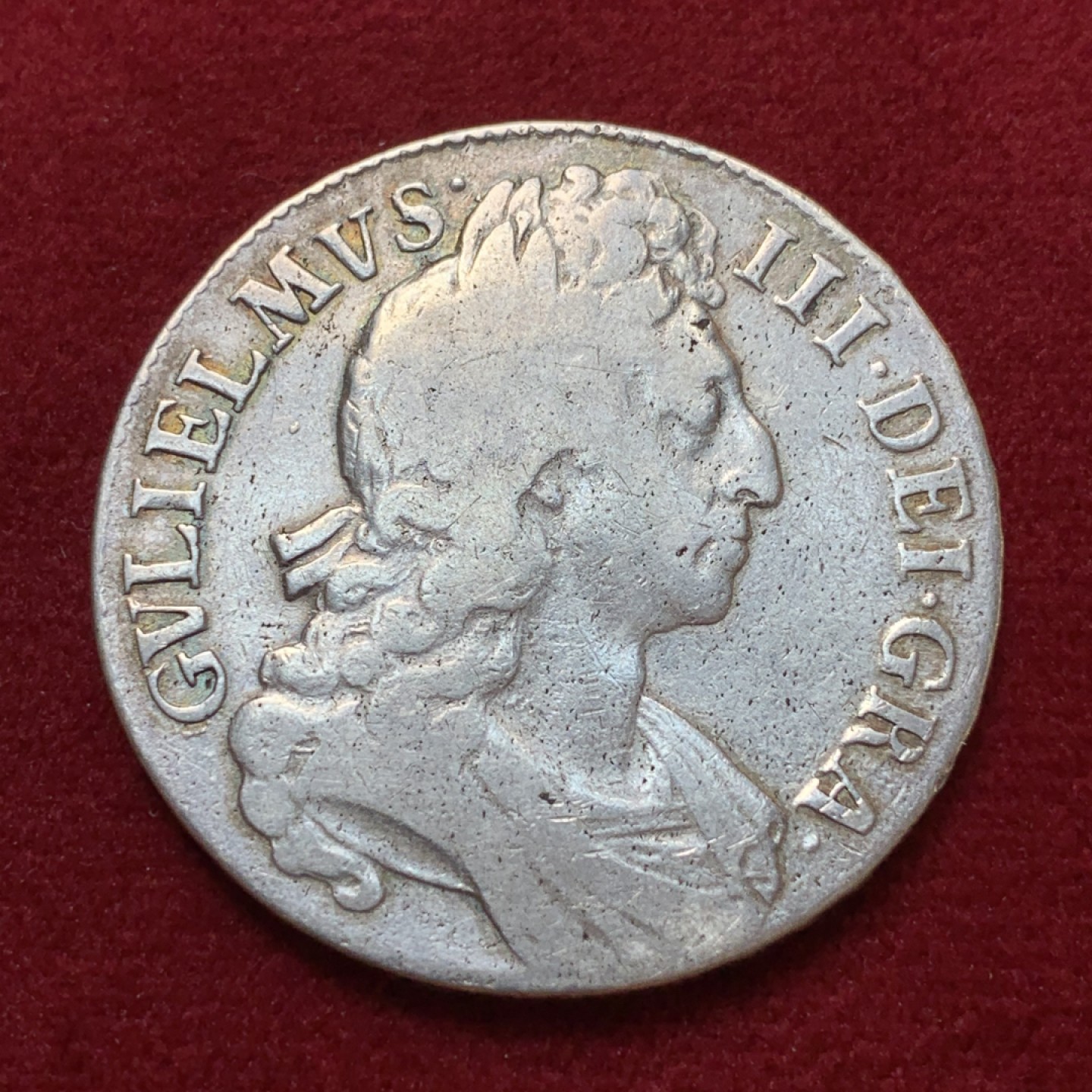 《竞宝斋》第80场-本周日，周一 2场连拍（全场不限金额包邮） 英国威廉三世1696克朗 大银币 少见品种