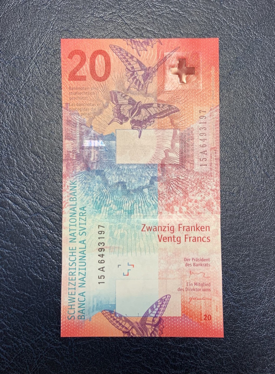 收藏联盟Quantum Auction 第181期拍卖 瑞士2015年20法郎 品相全新UNC 首发A冠