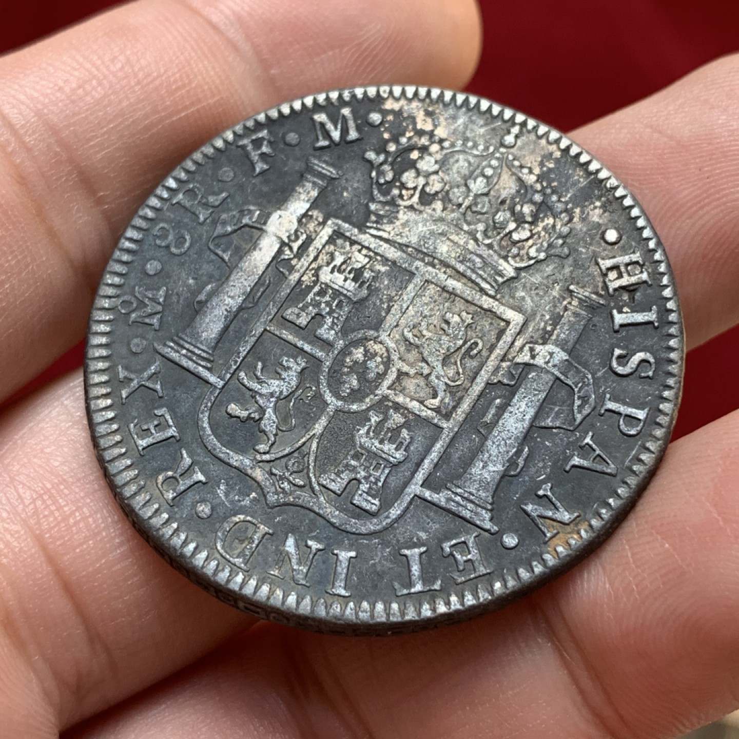 《竞宝斋》第80场-本周日，周一 2场连拍（全场不限金额包邮） 西属墨西哥1793卡洛斯四世双柱银币